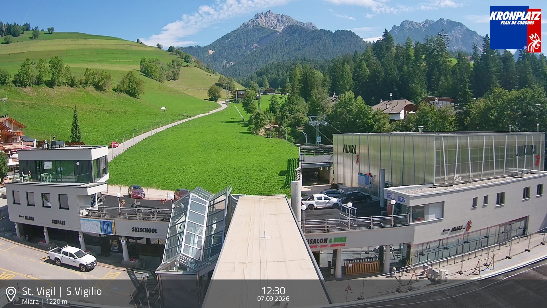 Archiv Foto Webcam Talstation Miara, Kronplatz