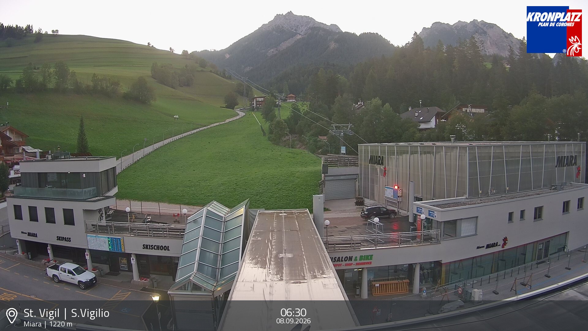 Archiv Foto Webcam Talstation Miara, Kronplatz