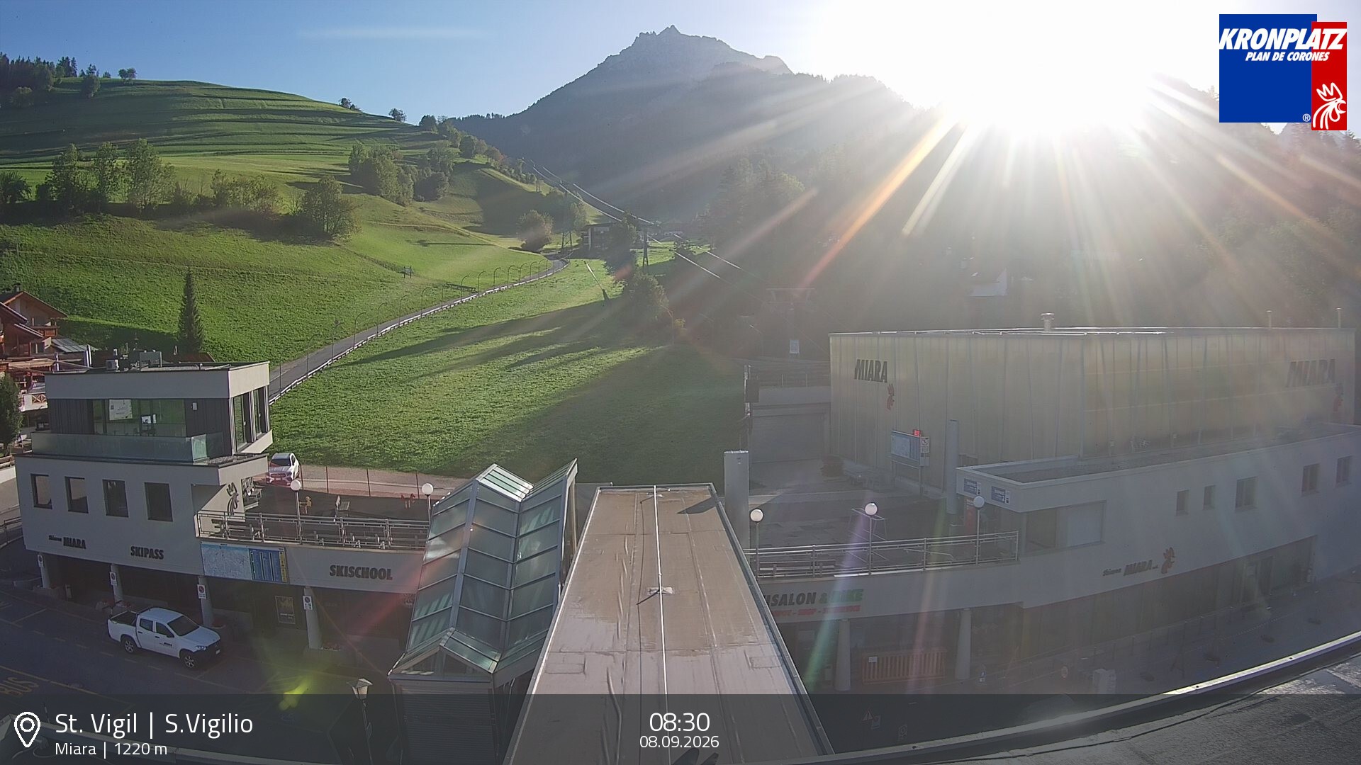 Archiv Foto Webcam Talstation Miara, Kronplatz