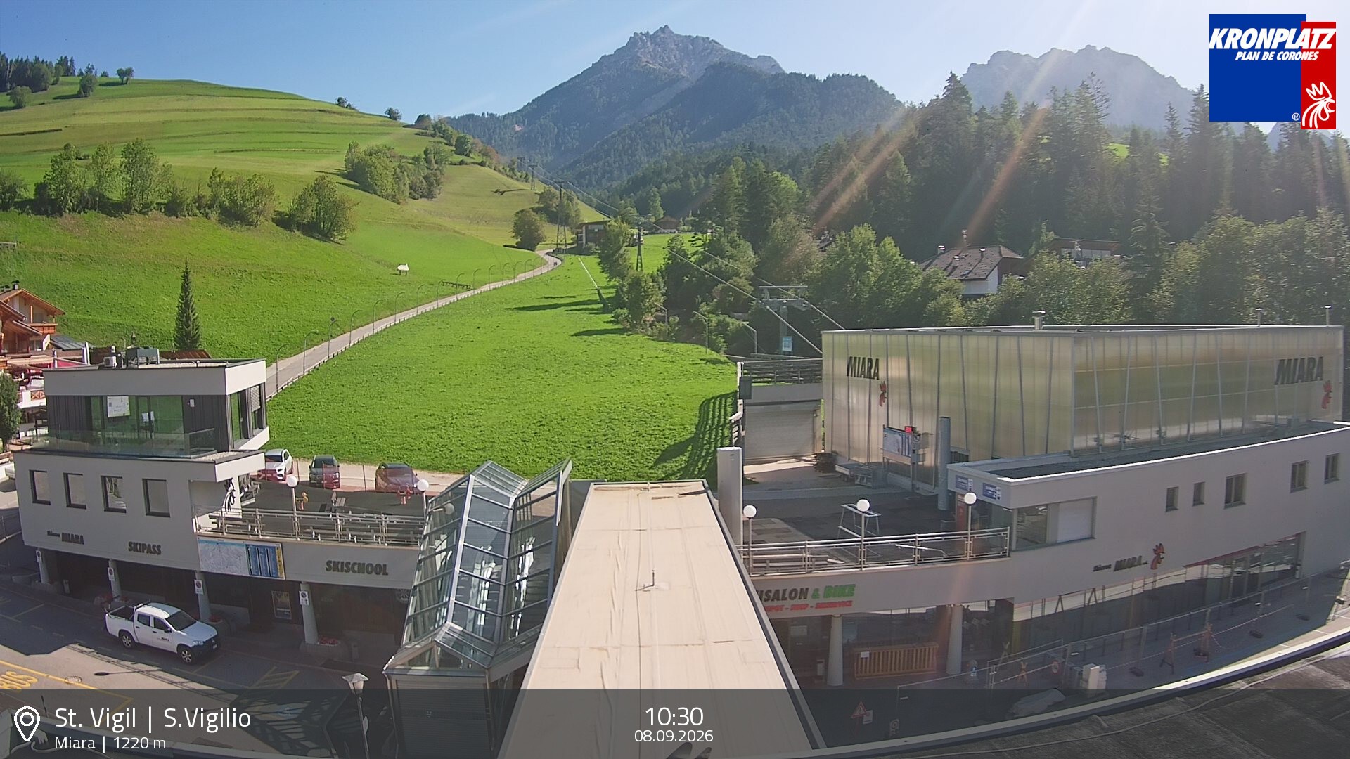 Archiv Foto Webcam Talstation Miara, Kronplatz