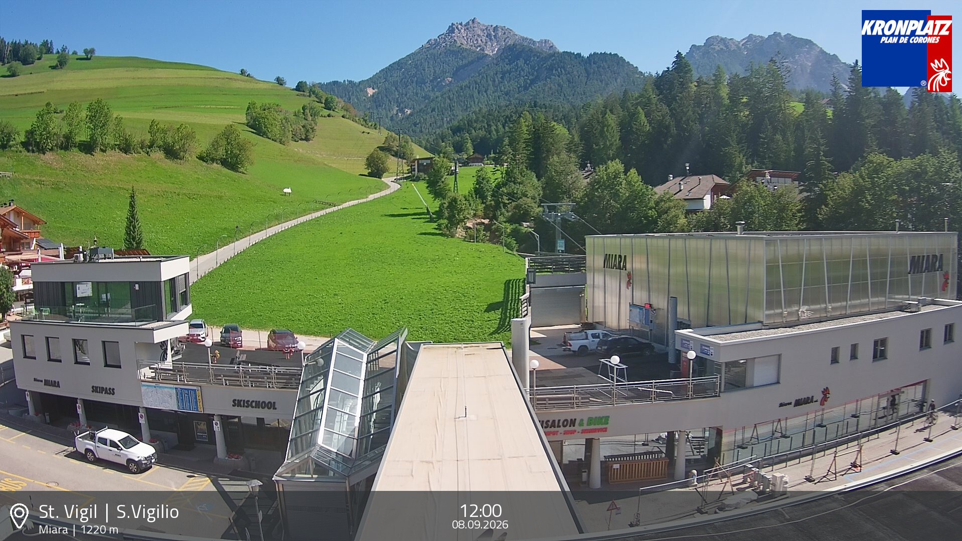 Archiv Foto Webcam Talstation Miara, Kronplatz