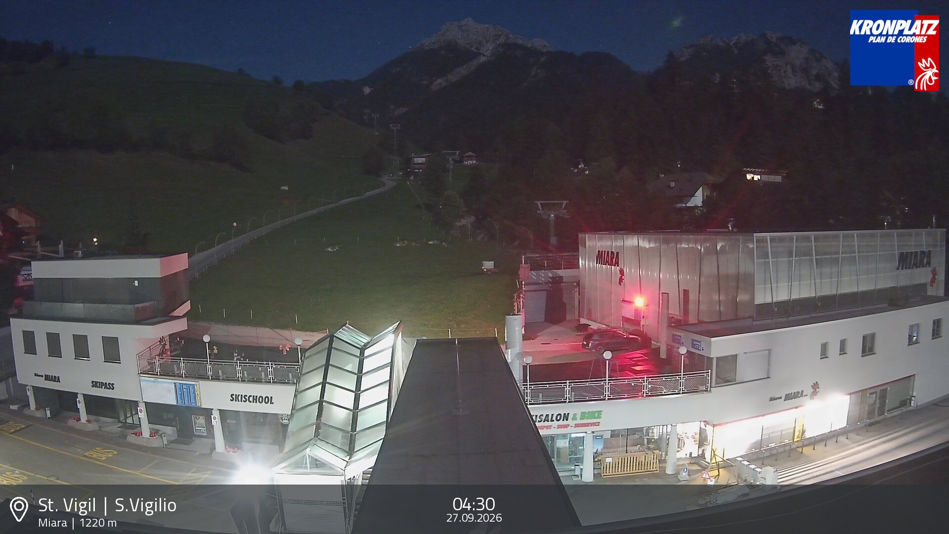 Archiv Foto Webcam Talstation Miara, Kronplatz