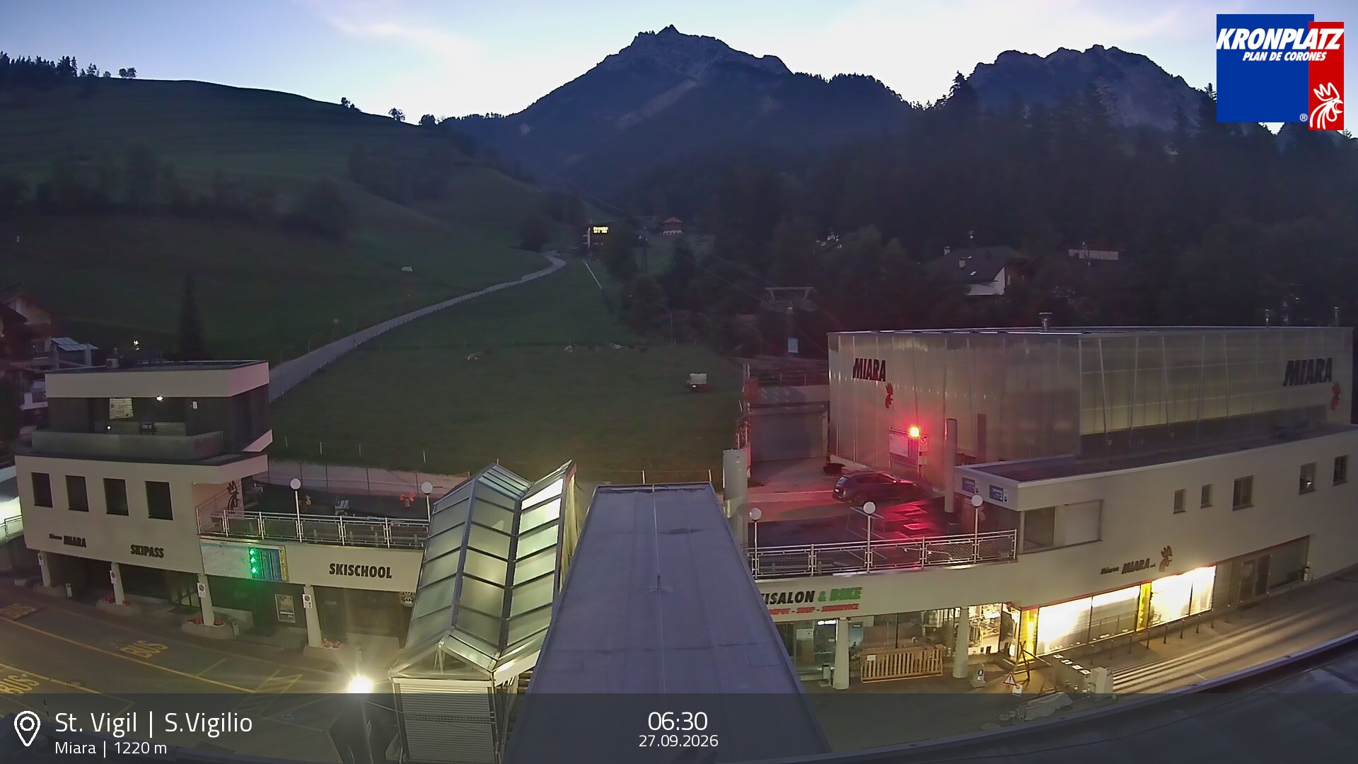 Archiv Foto Webcam Talstation Miara, Kronplatz