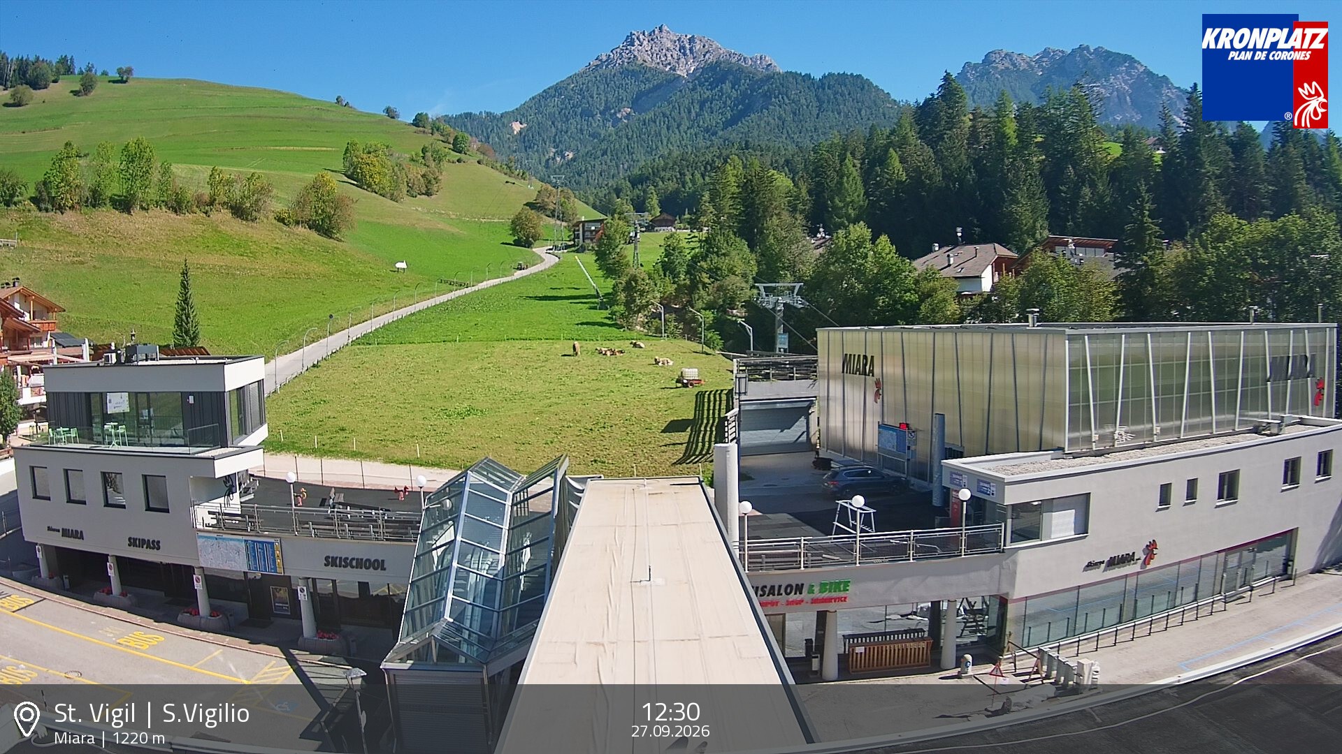 Archiv Foto Webcam Talstation Miara, Kronplatz