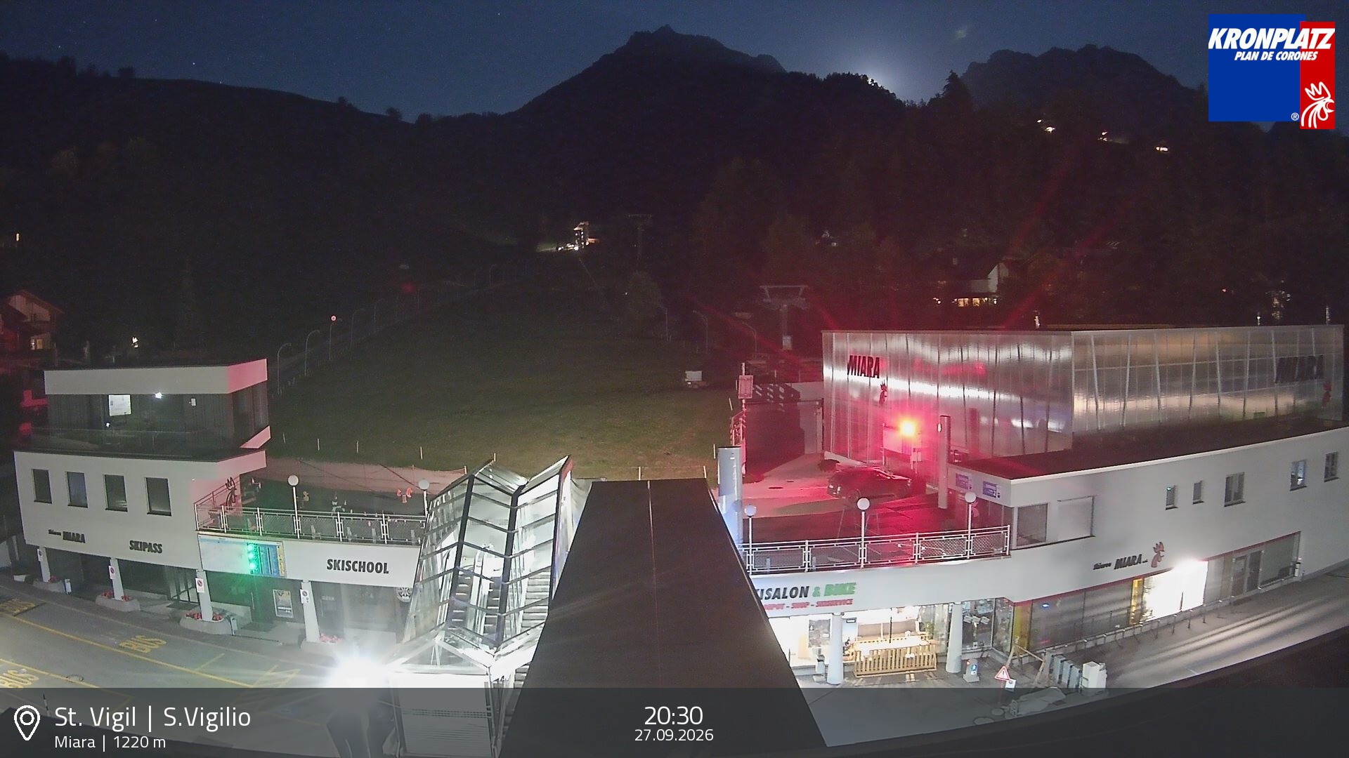 Archiv Foto Webcam Talstation Miara, Kronplatz