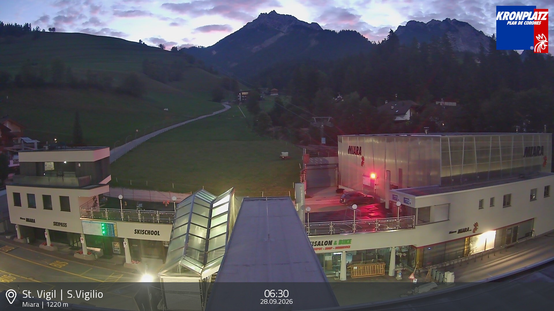 Archiv Foto Webcam Talstation Miara, Kronplatz