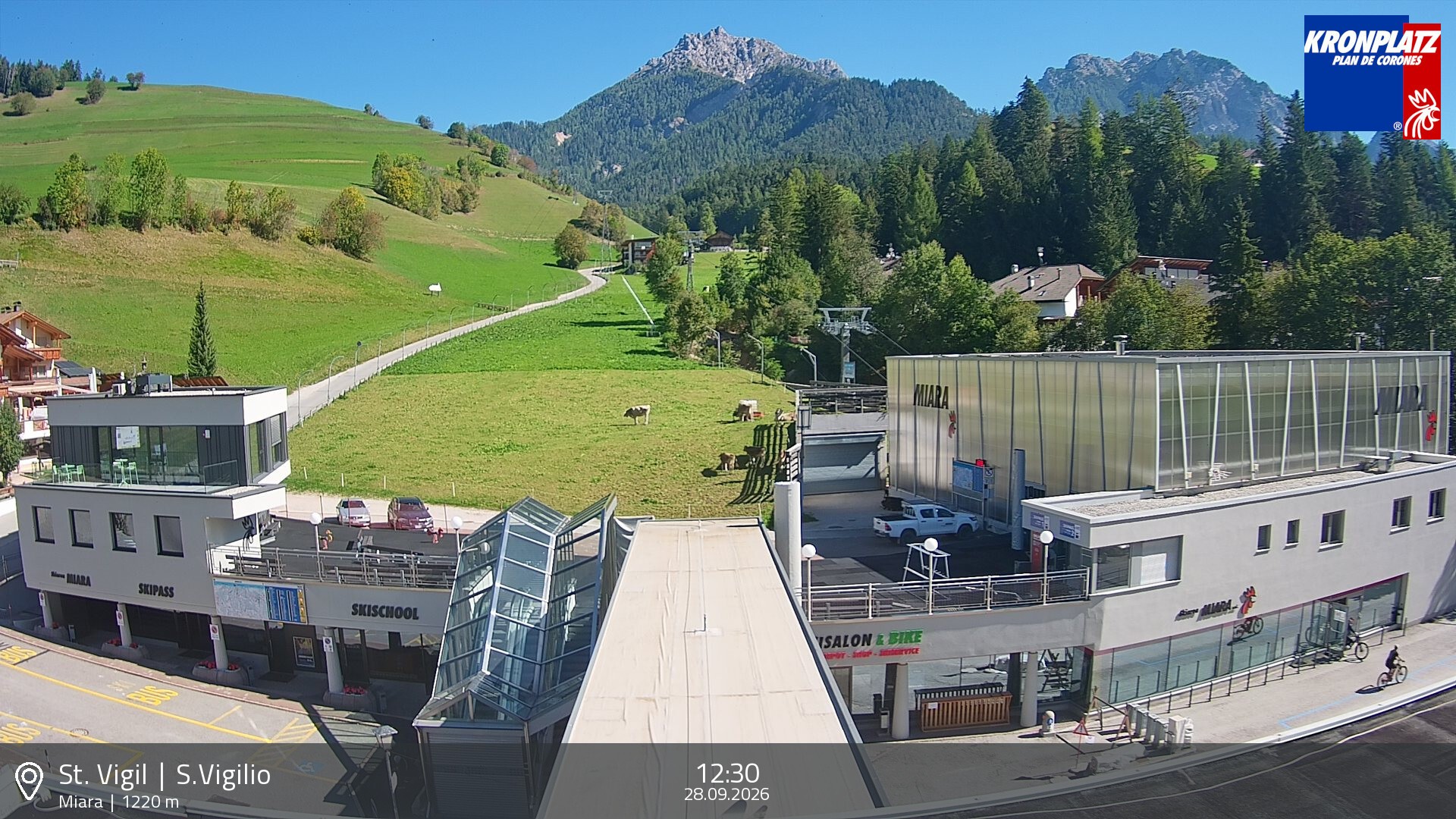 Archiv Foto Webcam Talstation Miara, Kronplatz
