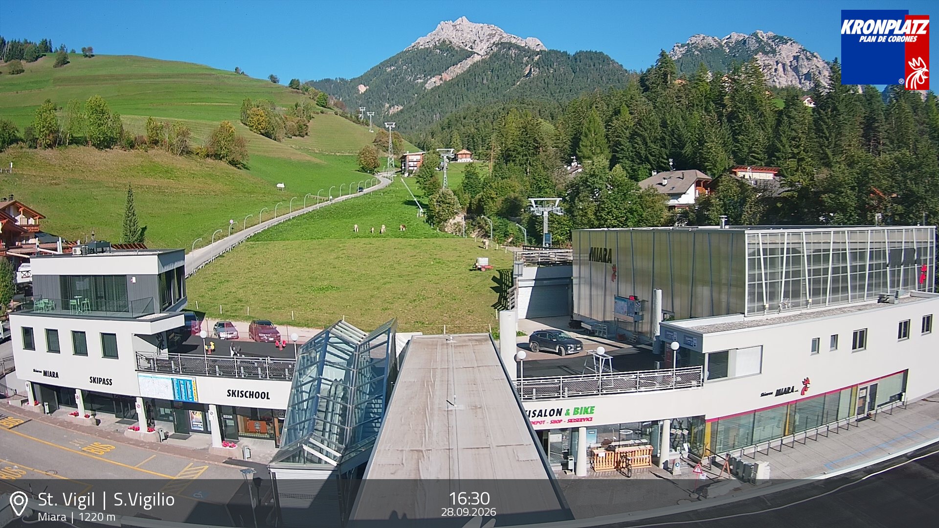 Archiv Foto Webcam Talstation Miara, Kronplatz