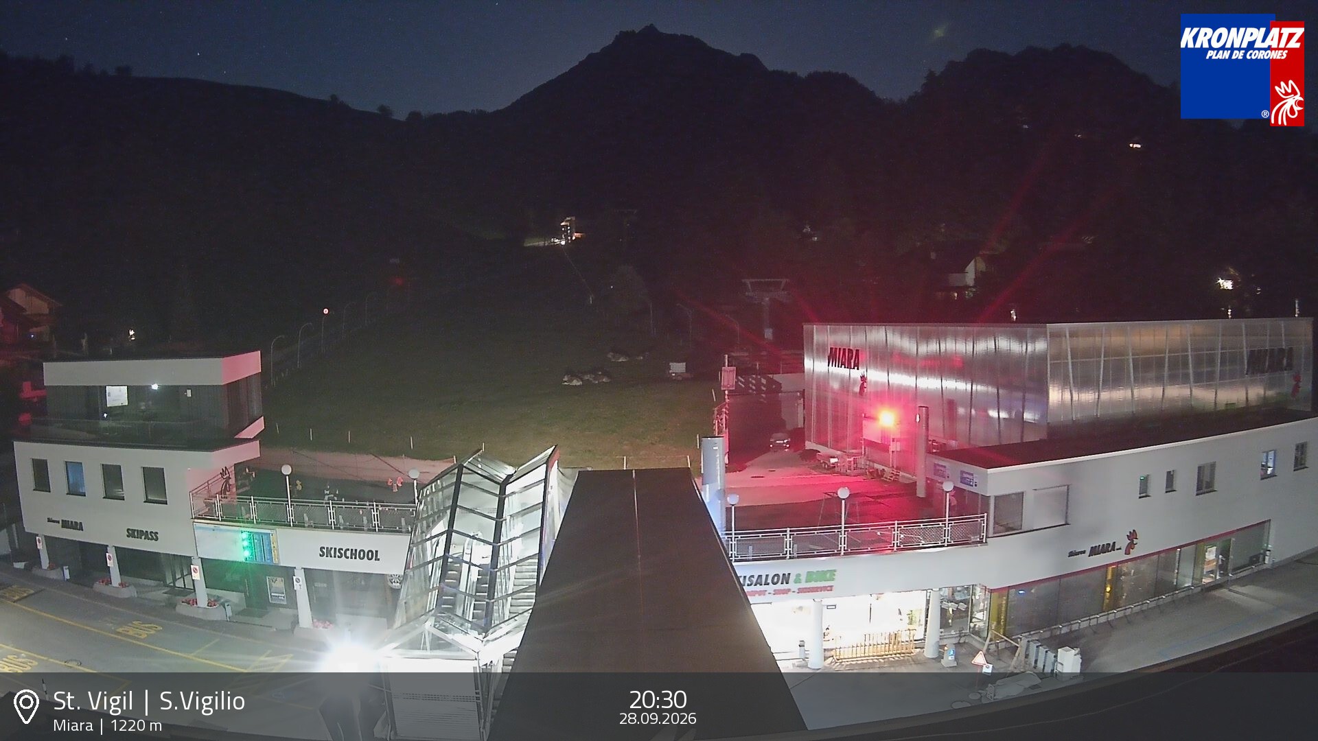 Archiv Foto Webcam Talstation Miara, Kronplatz
