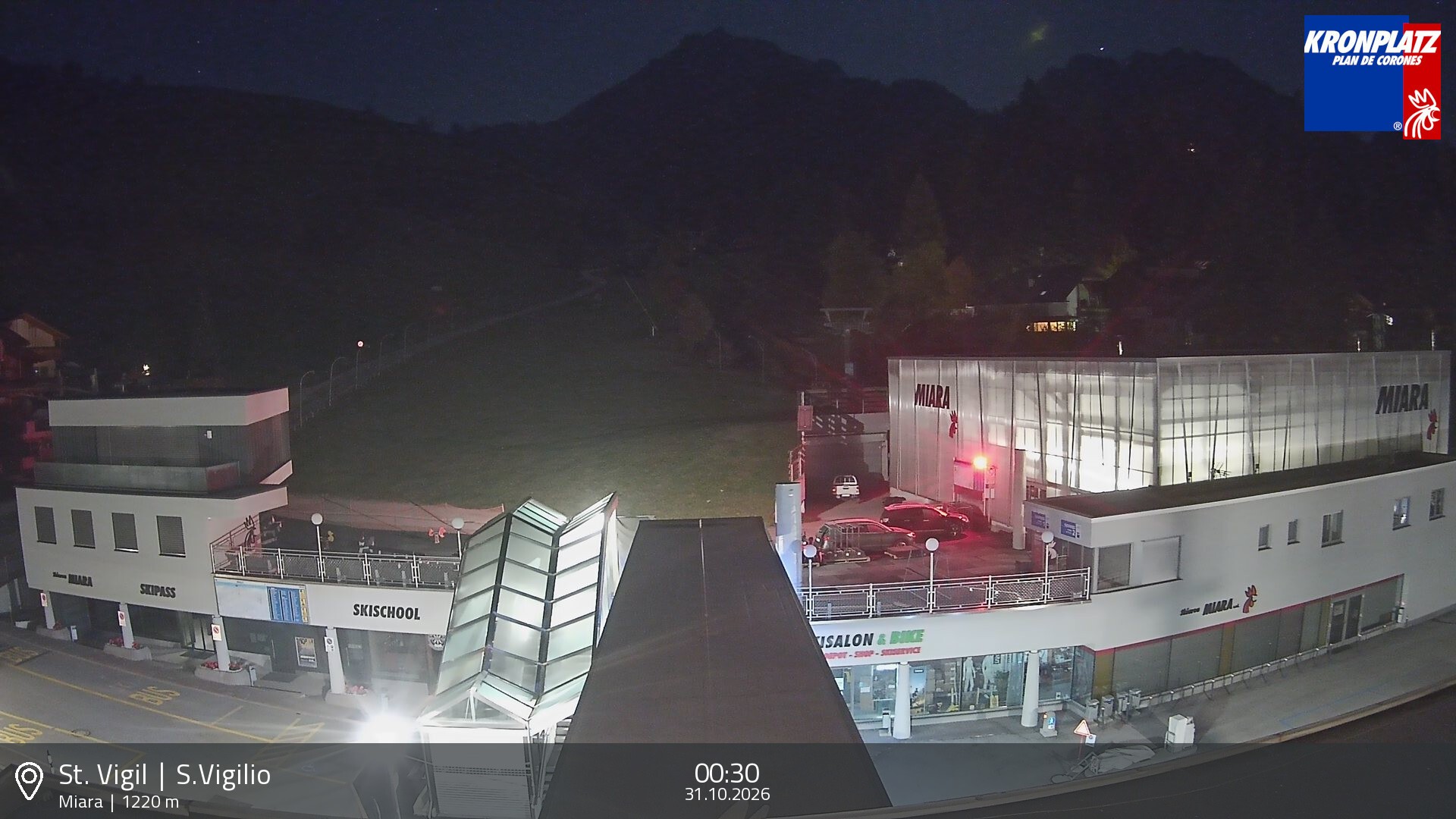 Archived image Webcam Base station Miara, Plan de Corones