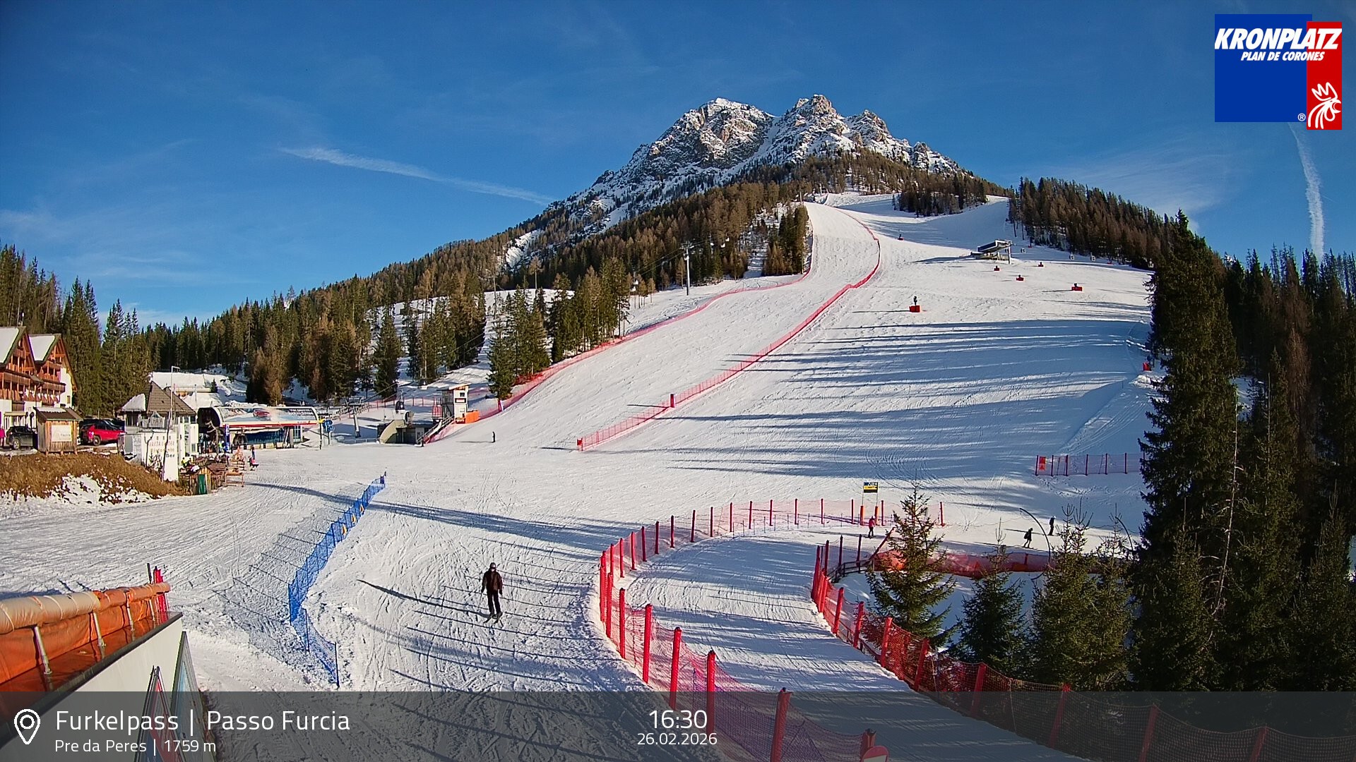 Archived image Webcam Base station Passo Furcia, Plan de Corones