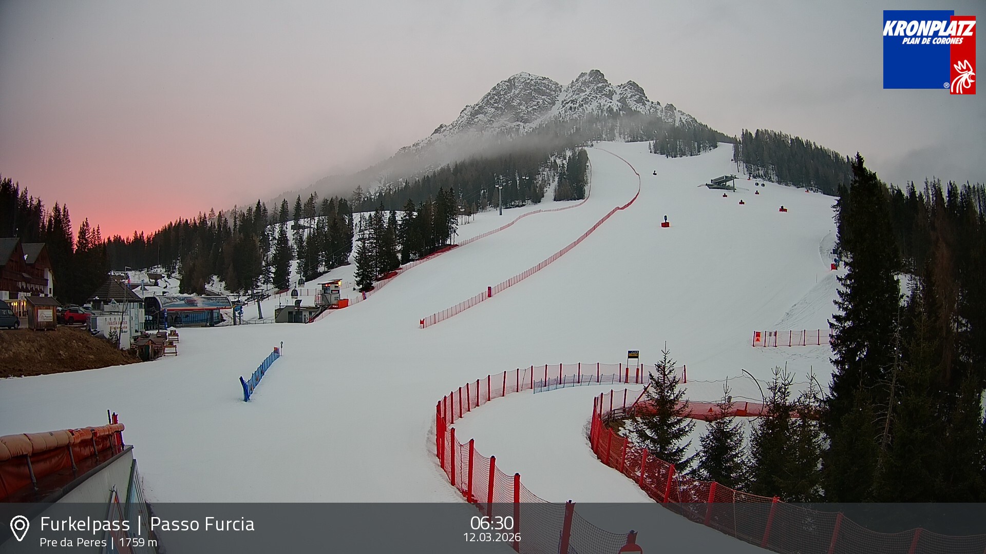 Archiv Foto Webcam Talstation Furkelpass, Kronplatz
