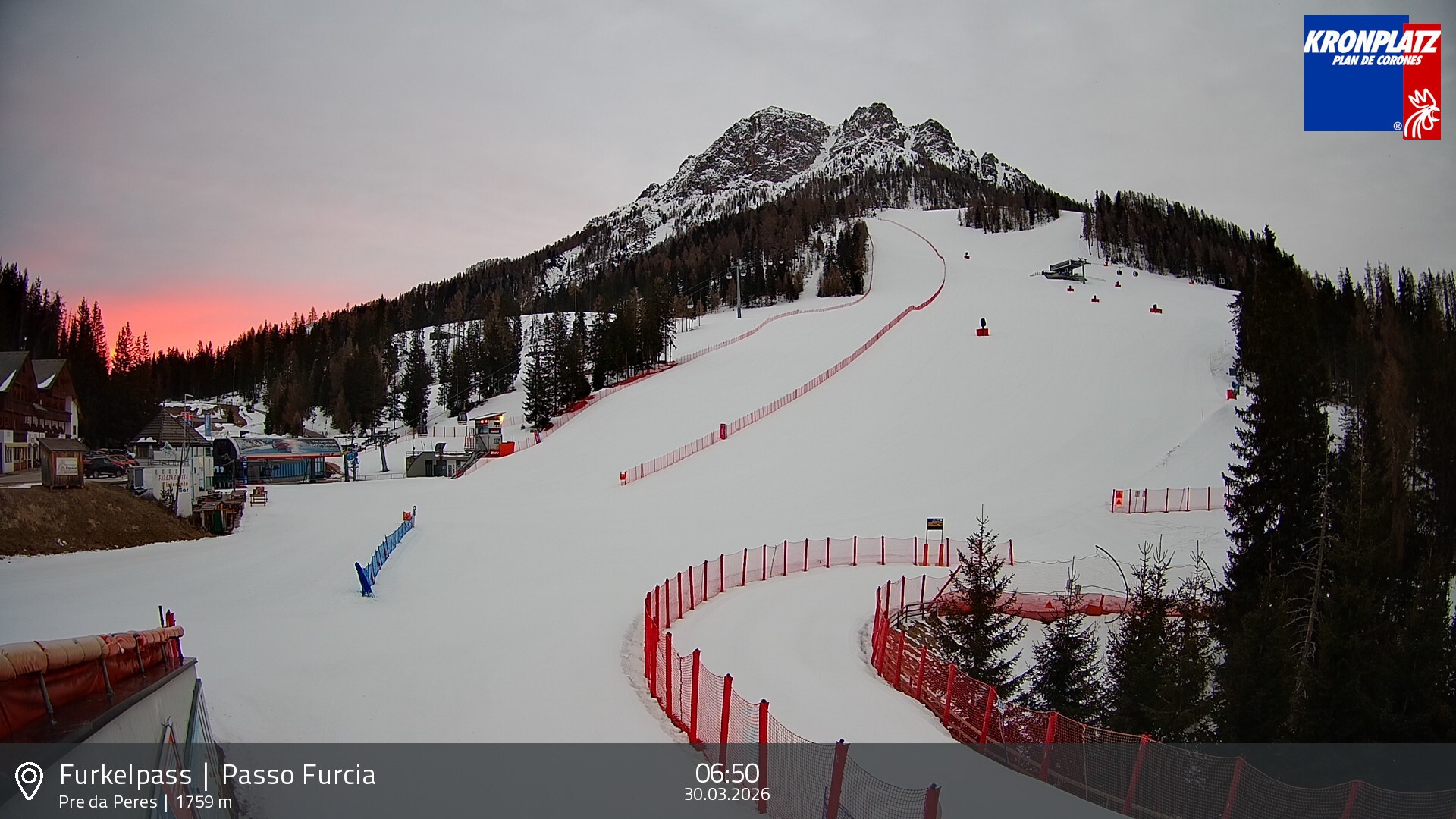 Archiv Foto Webcam Talstation Furkelpass, Kronplatz