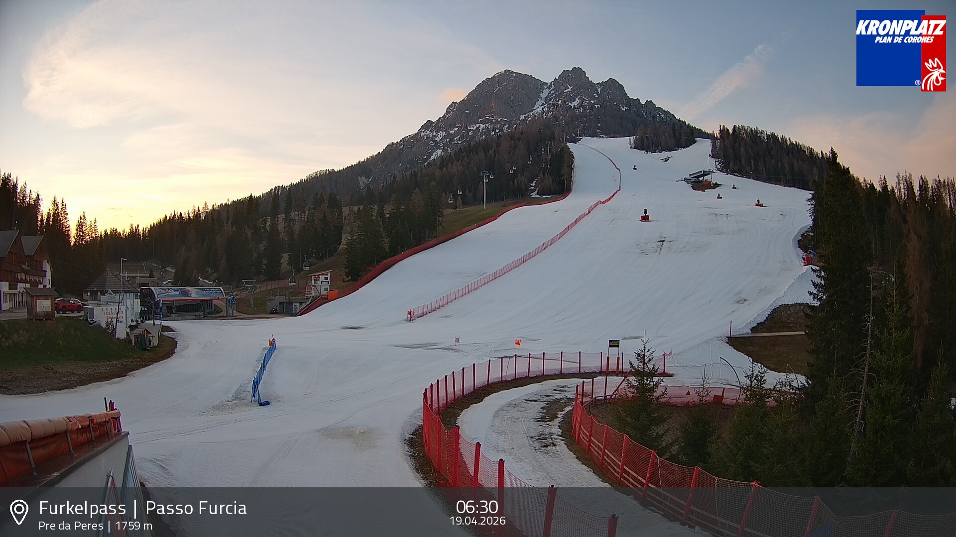 Archiv Foto Webcam Talstation Furkelpass, Kronplatz
