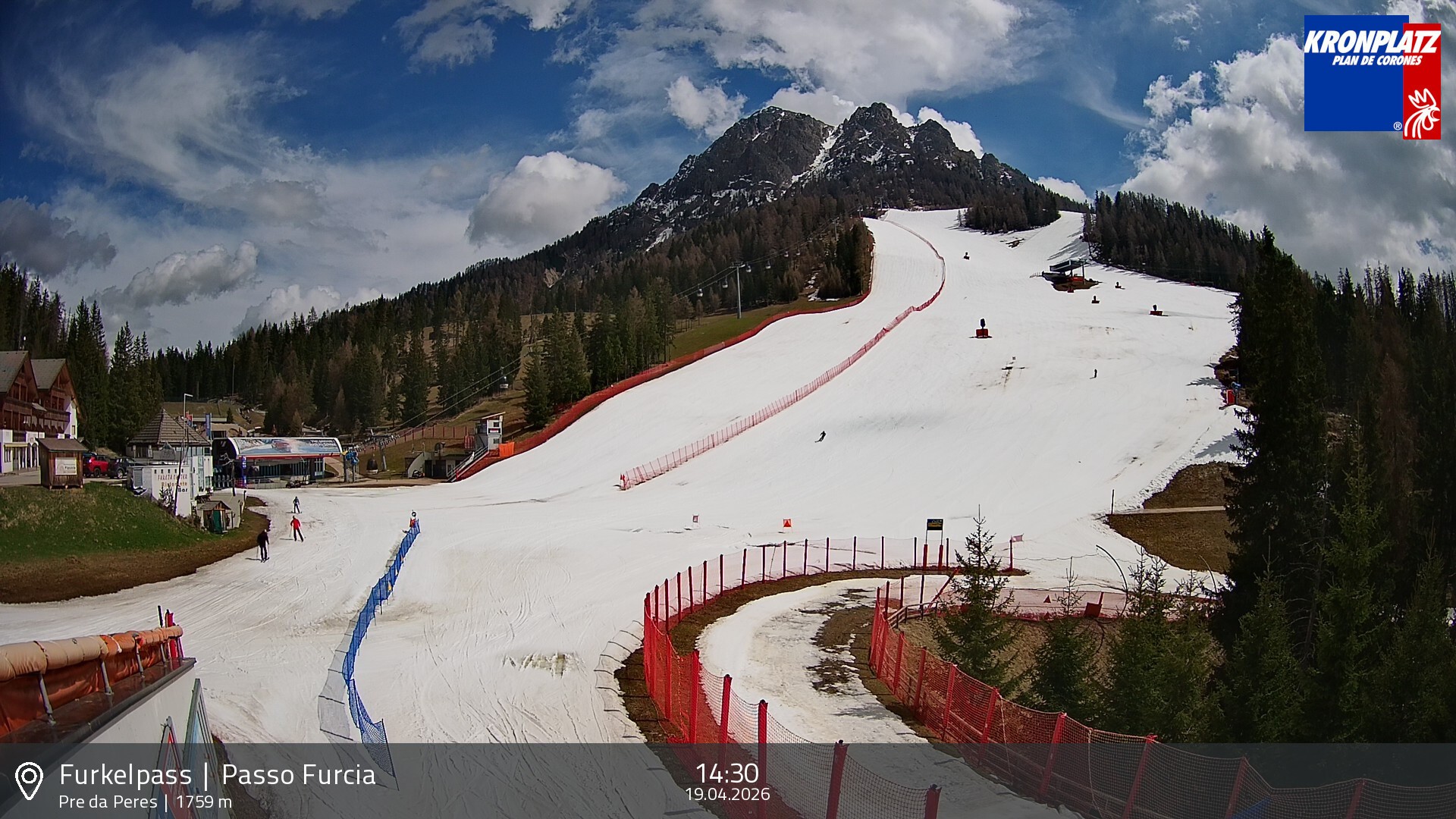 Archiv Foto Webcam Talstation Furkelpass, Kronplatz