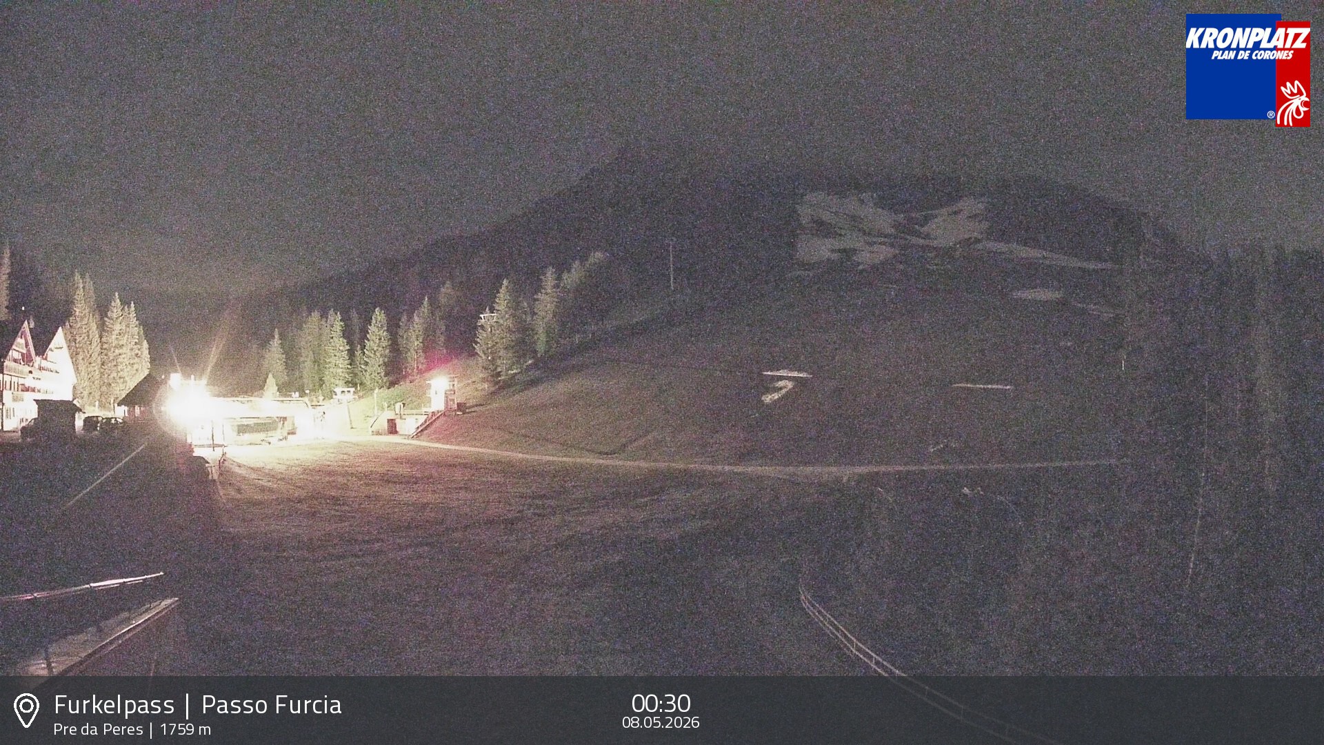 Archived image Webcam Base station Passo Furcia, Plan de Corones