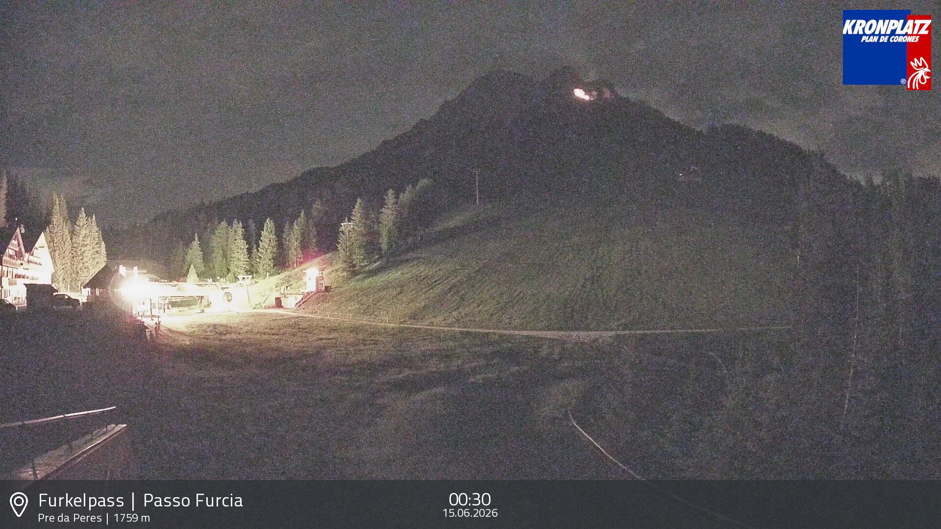 Archived image Webcam Base station Passo Furcia, Plan de Corones