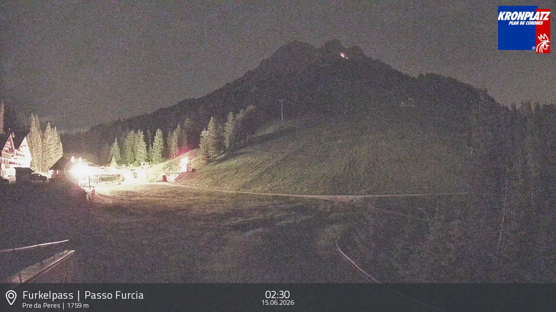 Archived image Webcam Base station Passo Furcia, Plan de Corones
