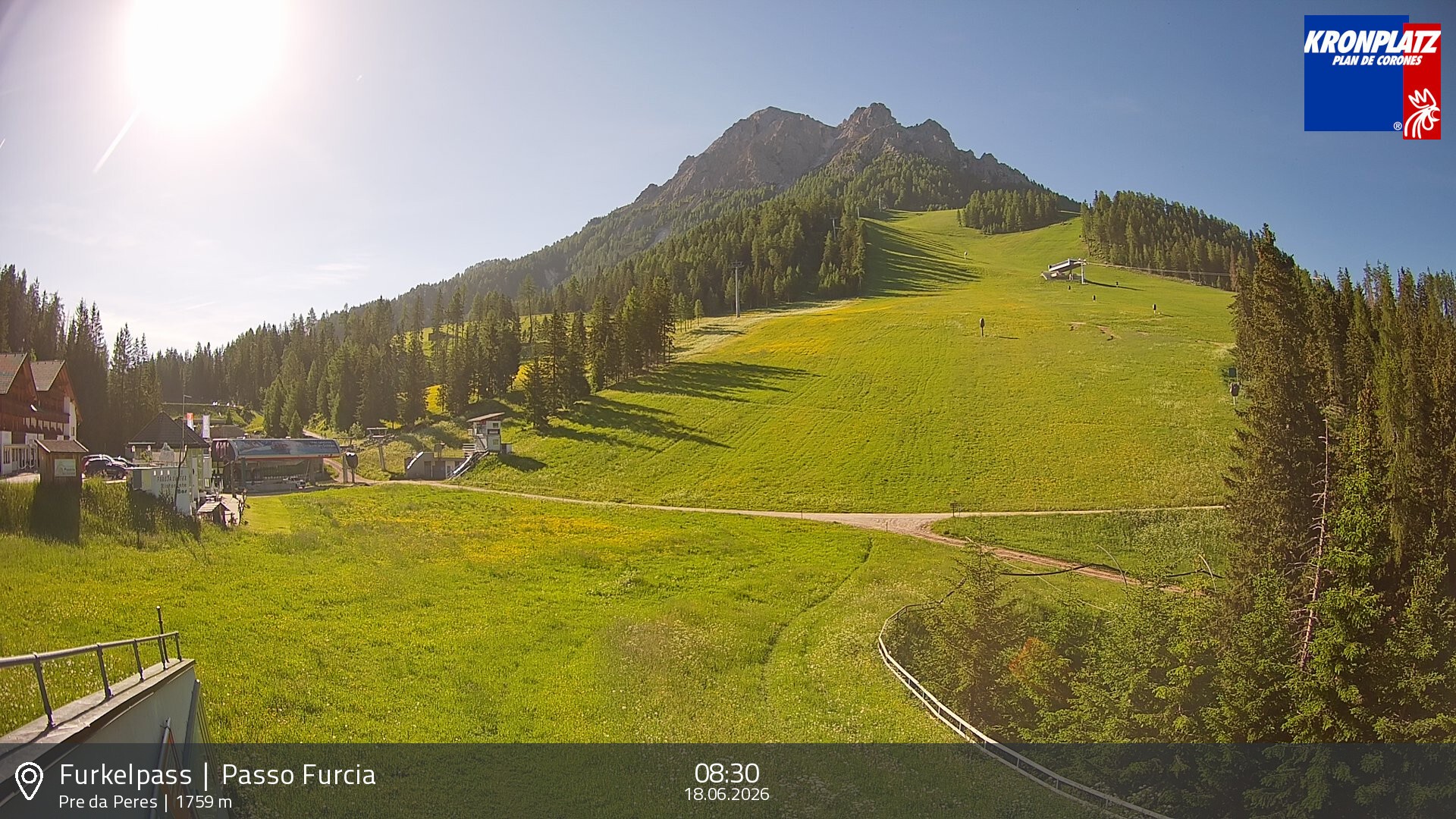 Archiv Foto Webcam Talstation Furkelpass, Kronplatz