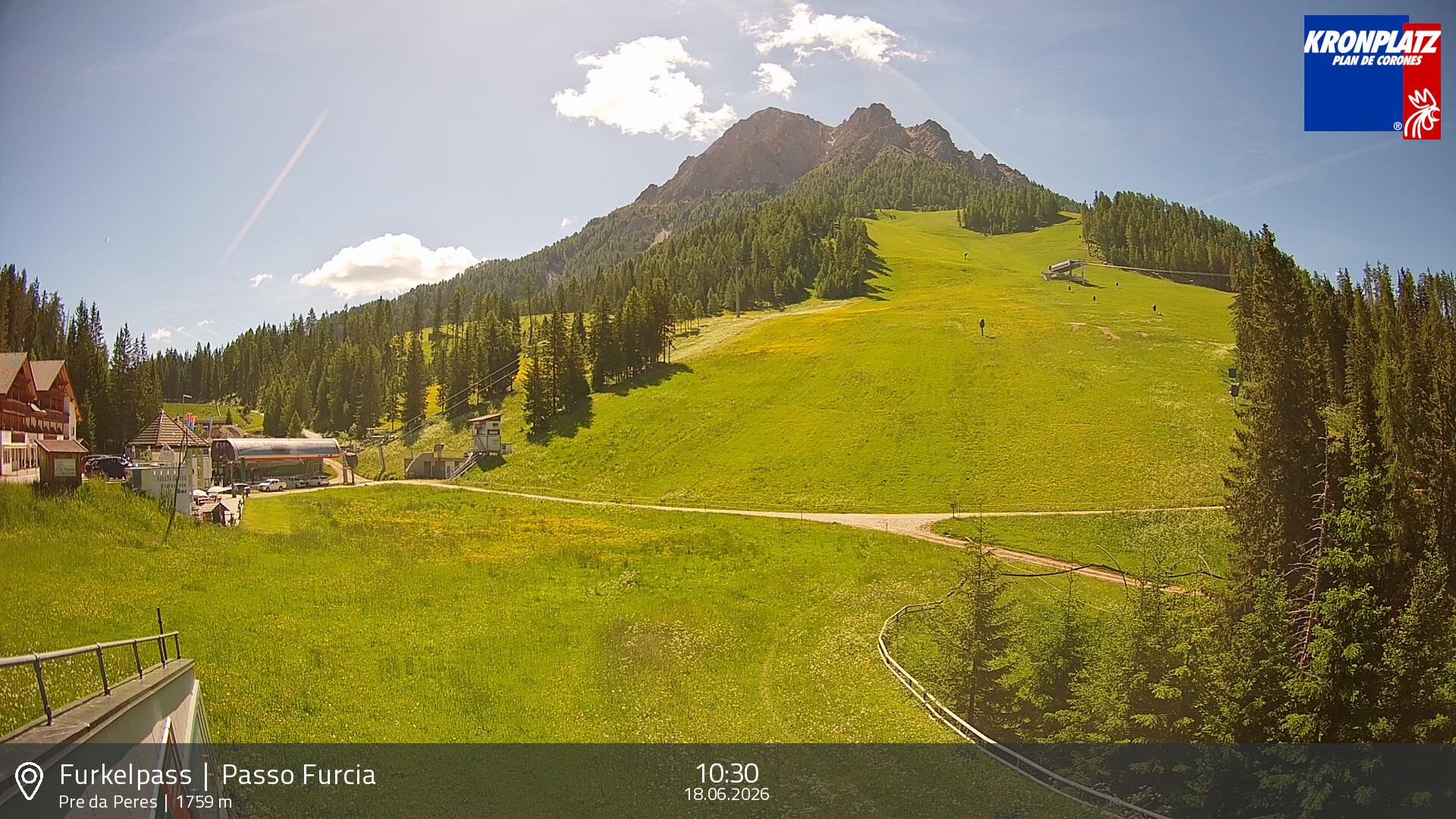 Archiv Foto Webcam Talstation Furkelpass, Kronplatz