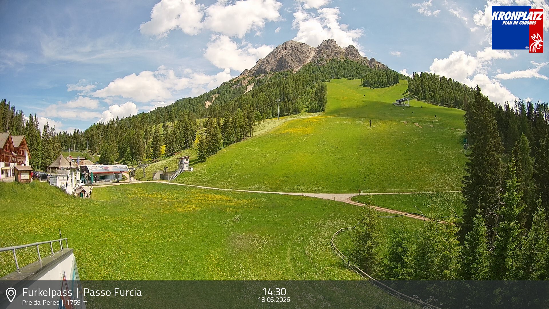 Archiv Foto Webcam Talstation Furkelpass, Kronplatz