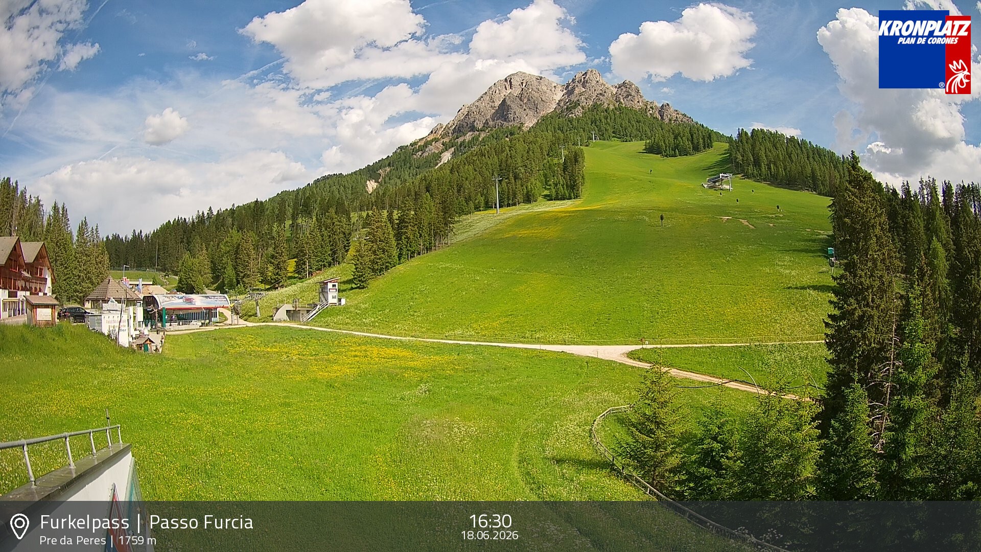 Archiv Foto Webcam Talstation Furkelpass, Kronplatz