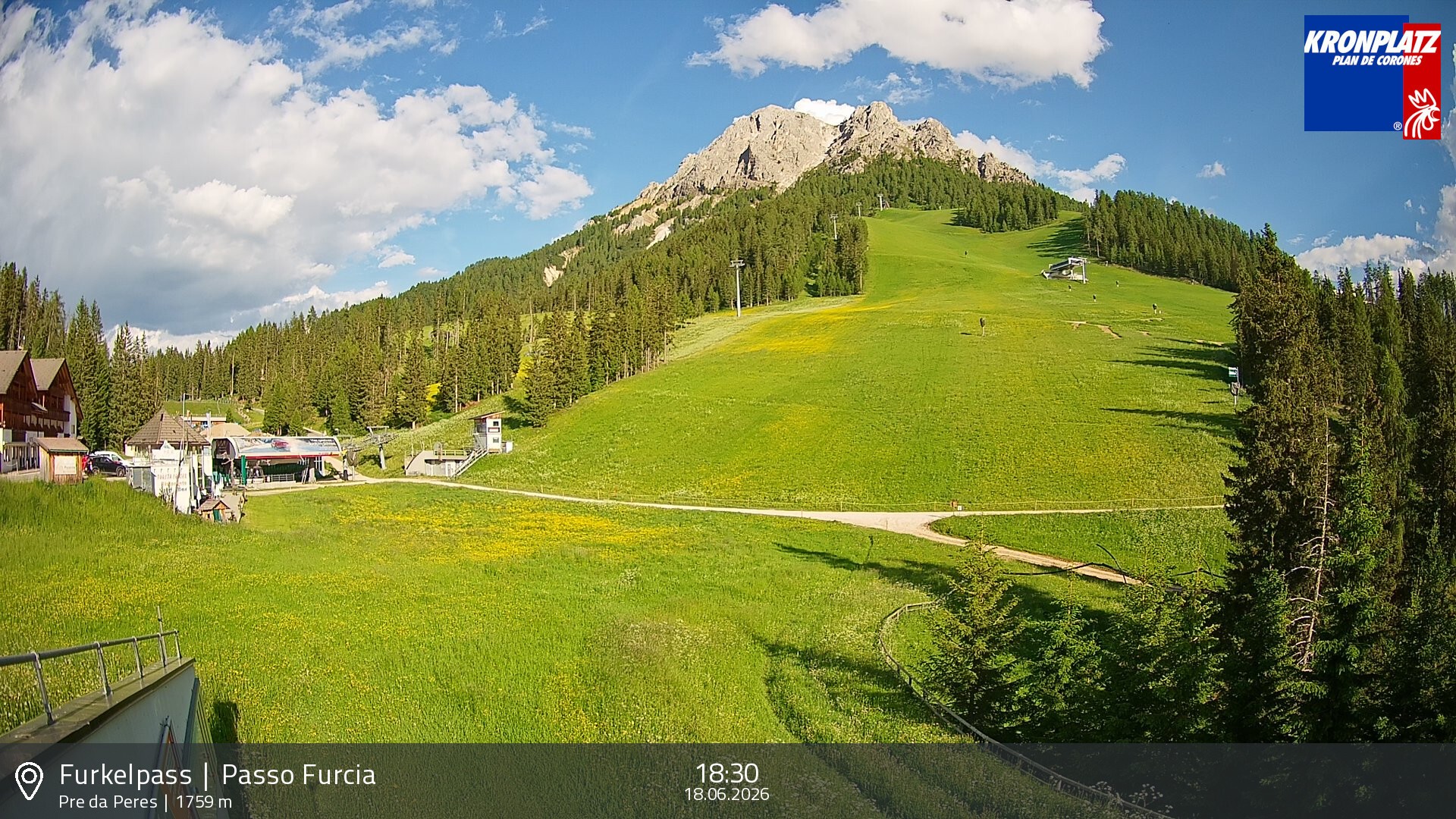 Archiv Foto Webcam Talstation Furkelpass, Kronplatz
