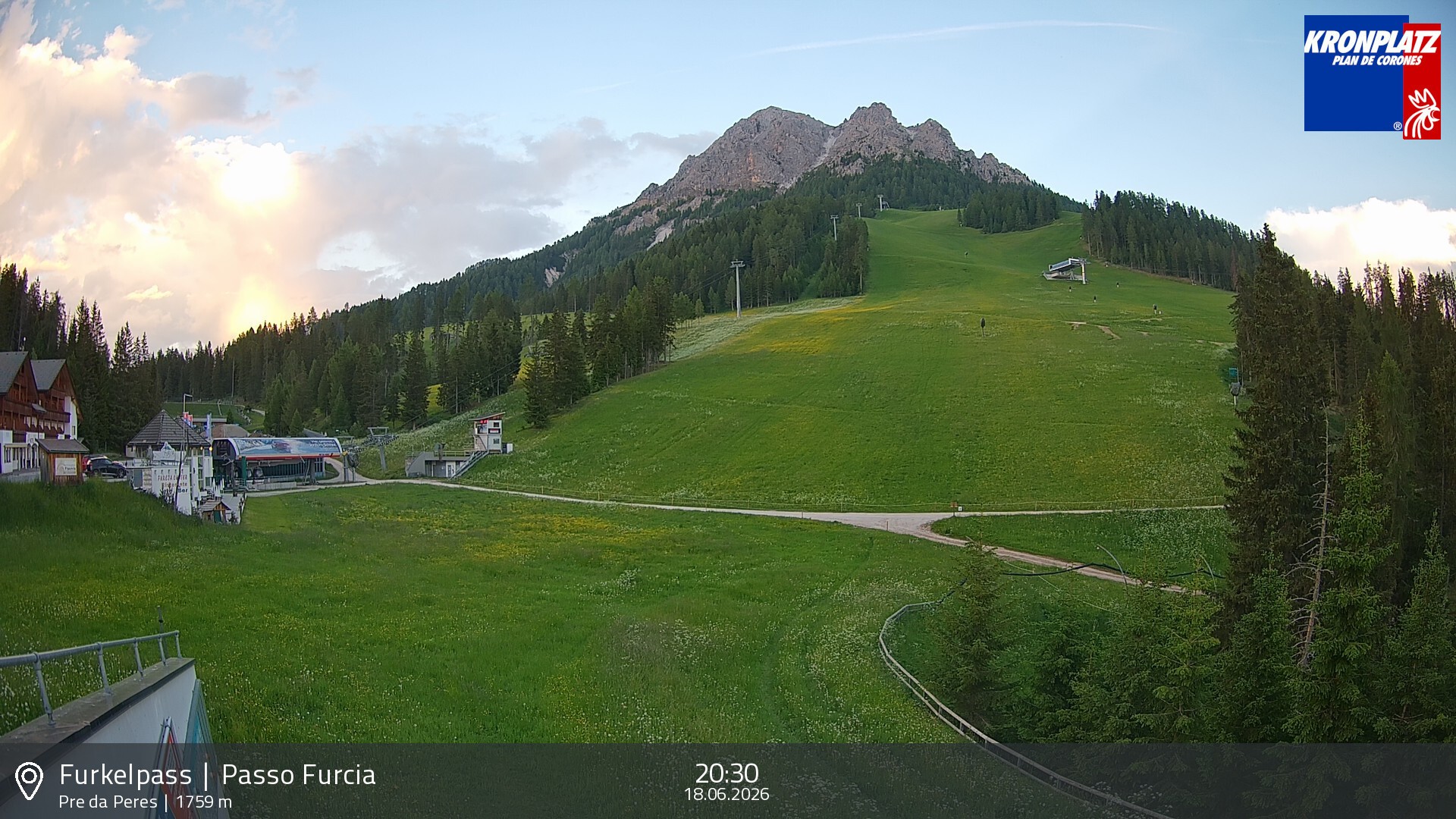 Archiv Foto Webcam Talstation Furkelpass, Kronplatz