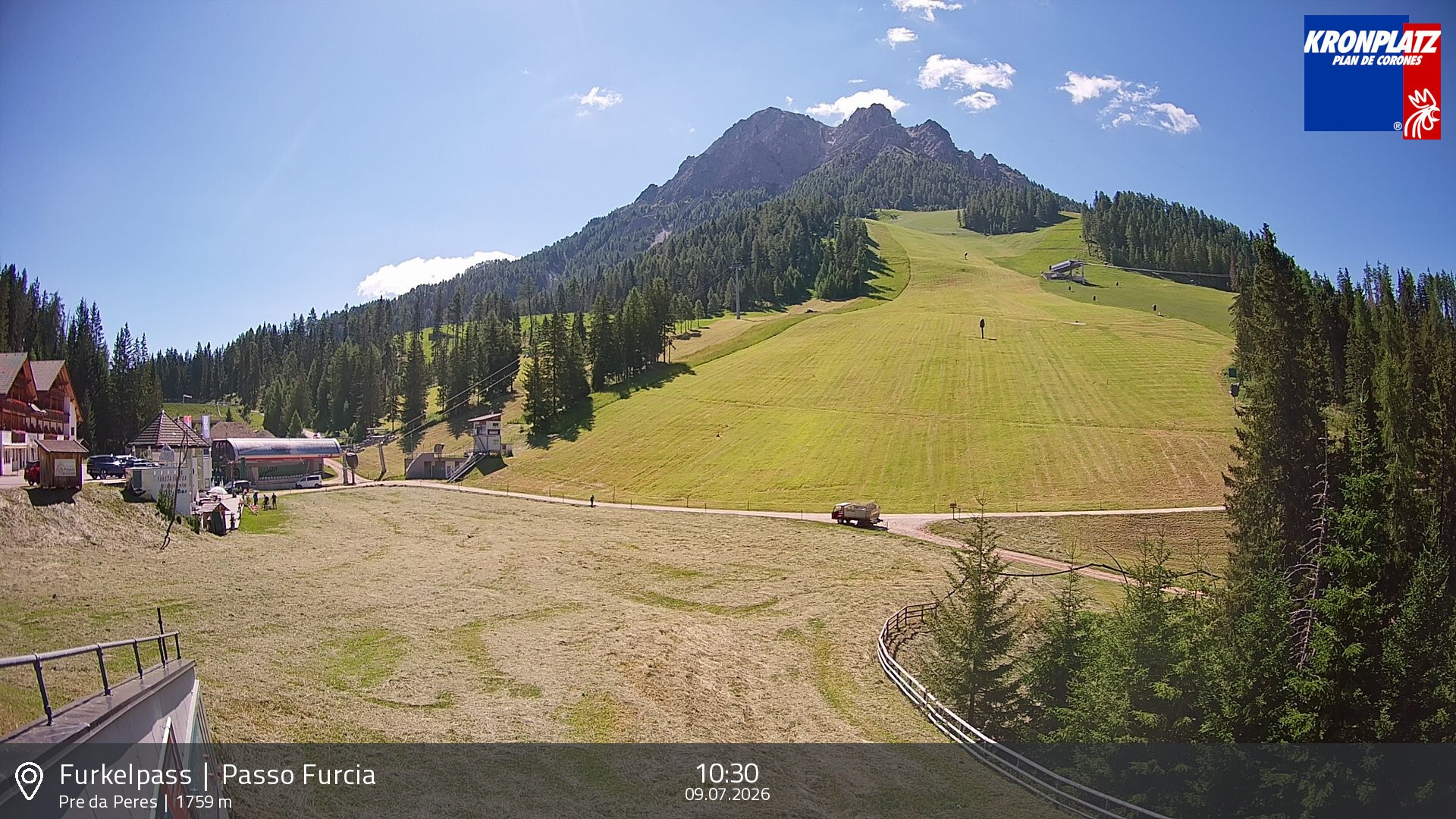 Archiv Foto Webcam Talstation Furkelpass, Kronplatz