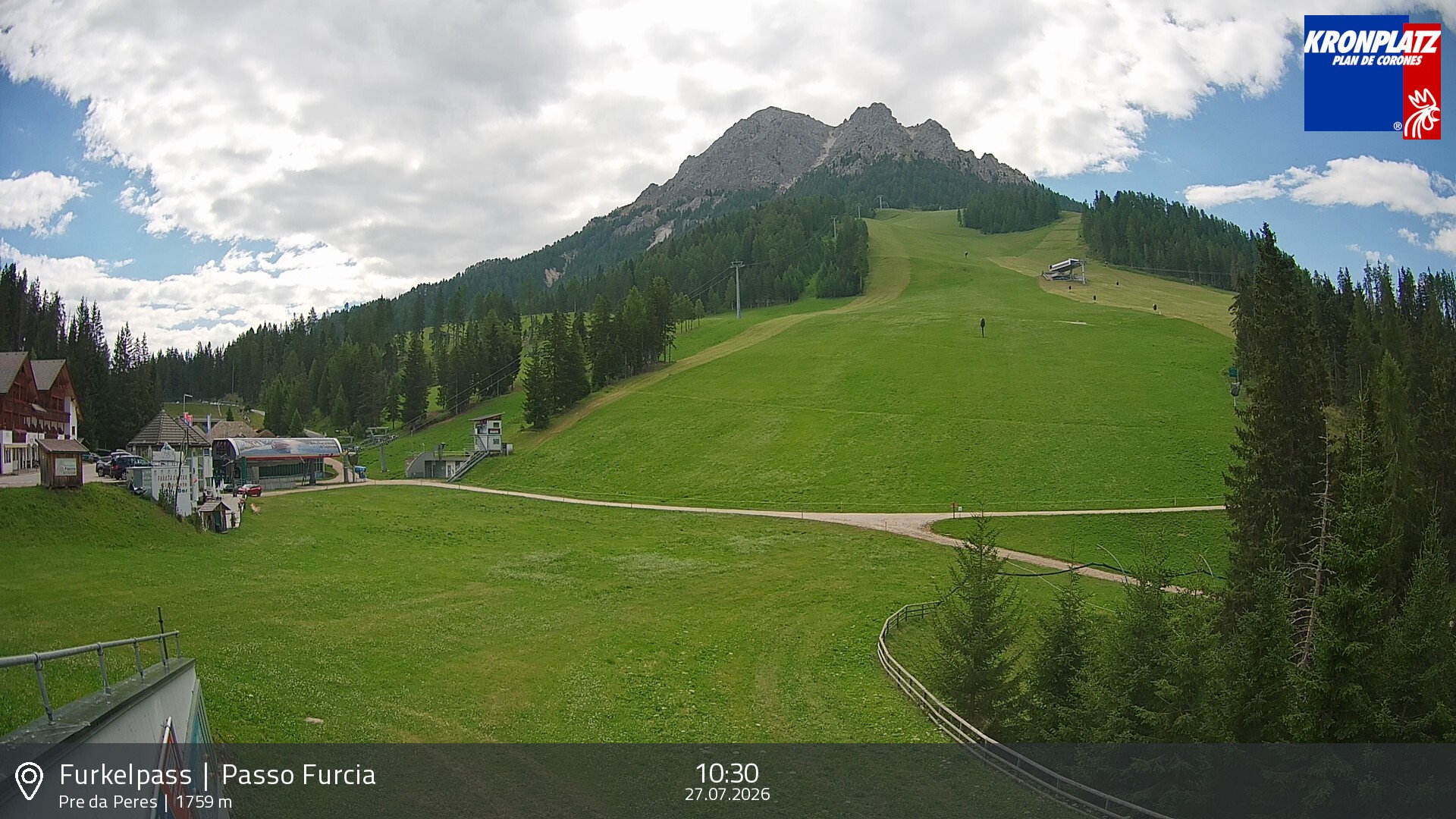 Archiv Foto Webcam Talstation Furkelpass, Kronplatz