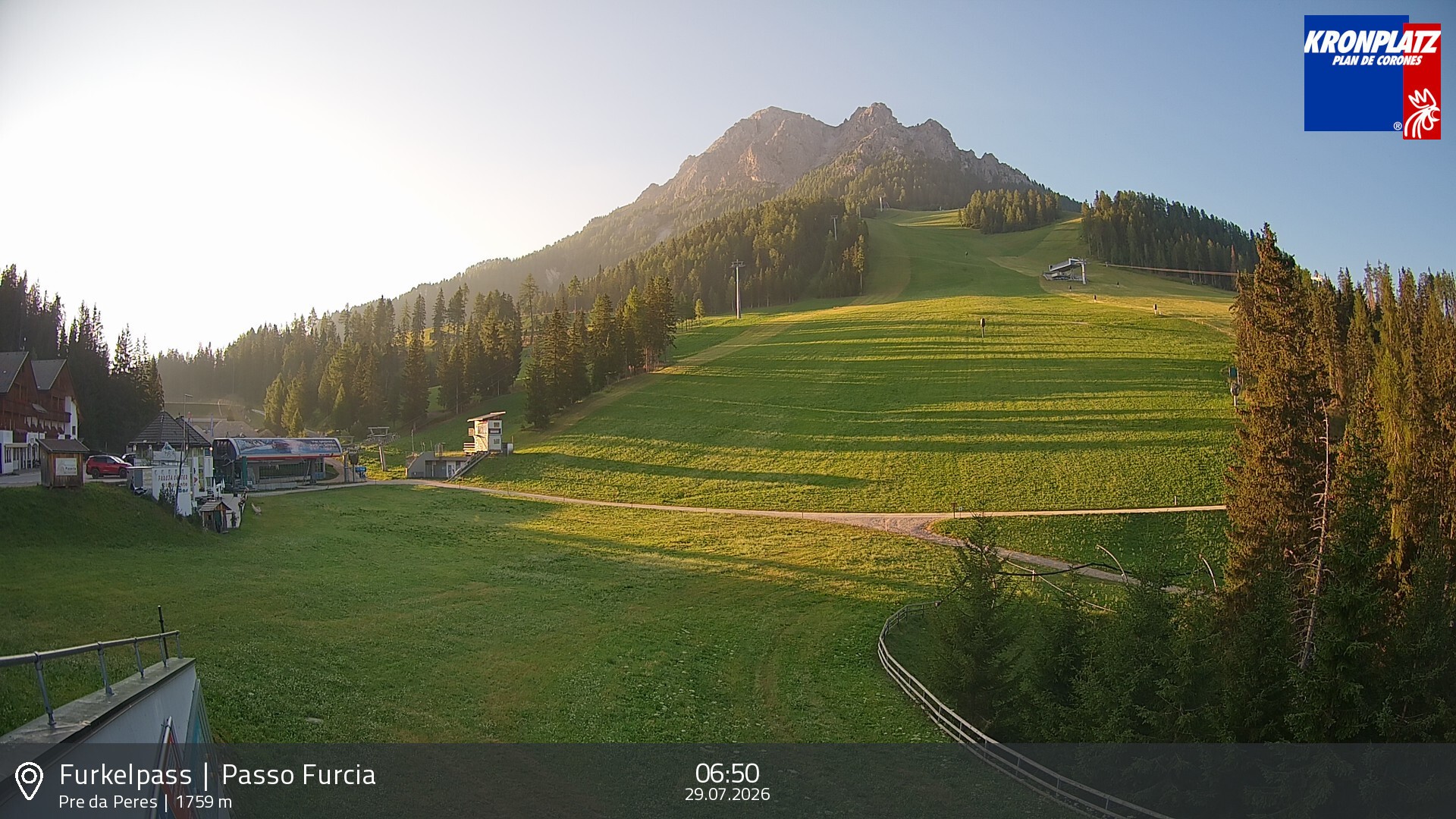 Archiv Foto Webcam Talstation Furkelpass, Kronplatz