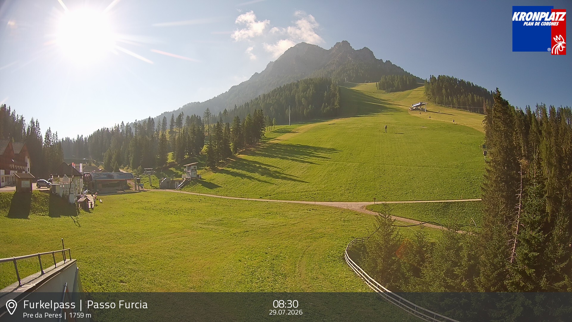 Archiv Foto Webcam Talstation Furkelpass, Kronplatz