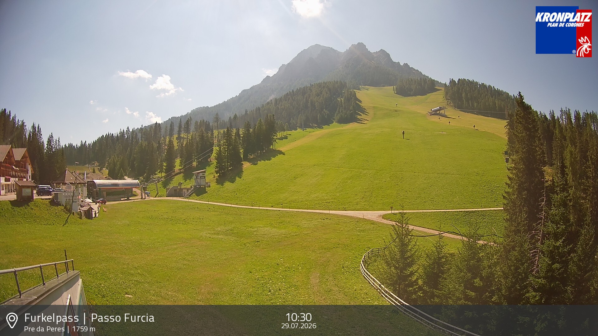 Archiv Foto Webcam Talstation Furkelpass, Kronplatz