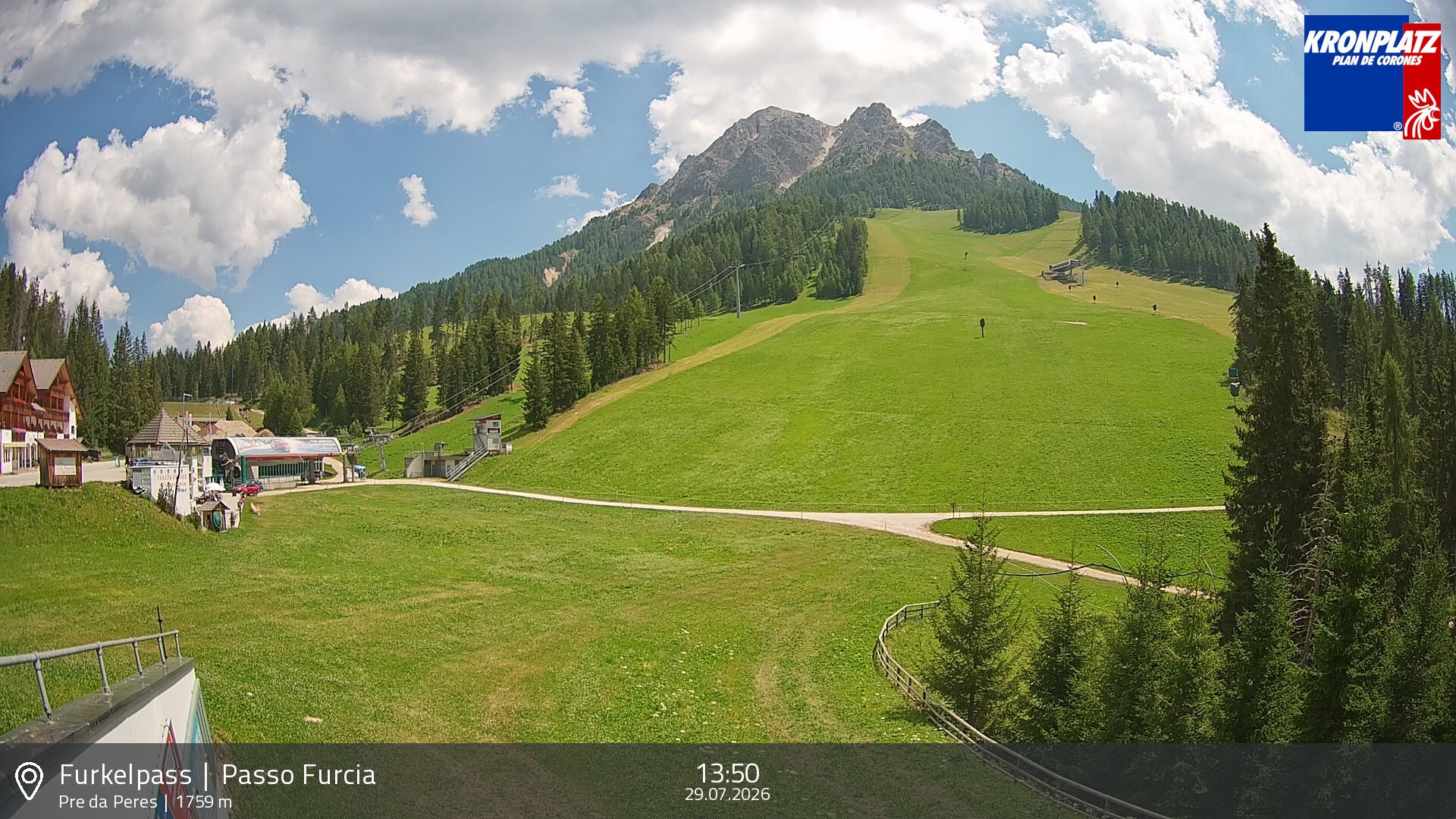 Archiv Foto Webcam Talstation Furkelpass, Kronplatz