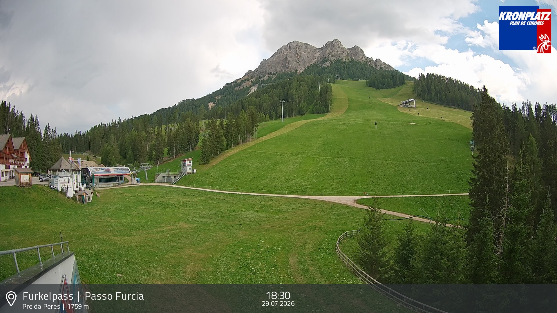 Archiv Foto Webcam Talstation Furkelpass, Kronplatz