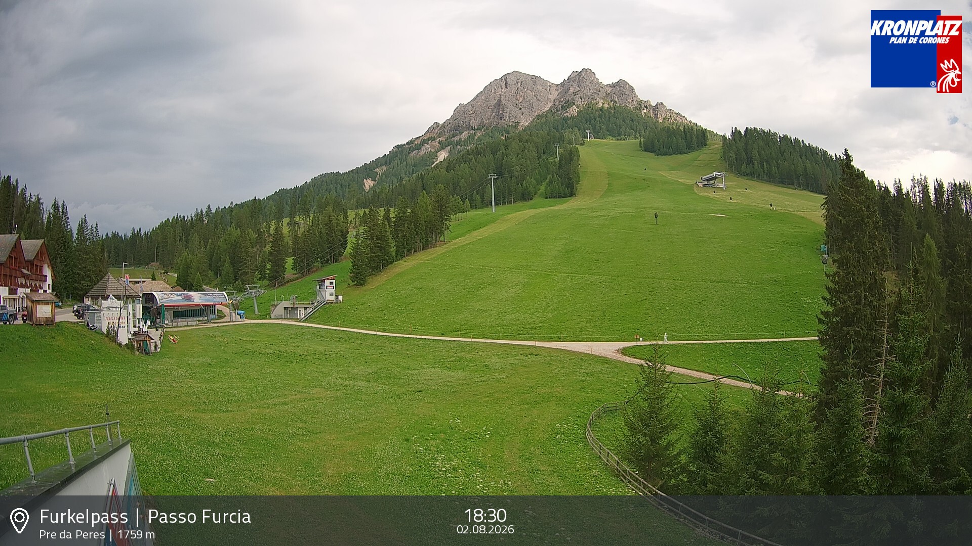 Archiv Foto Webcam Talstation Furkelpass, Kronplatz