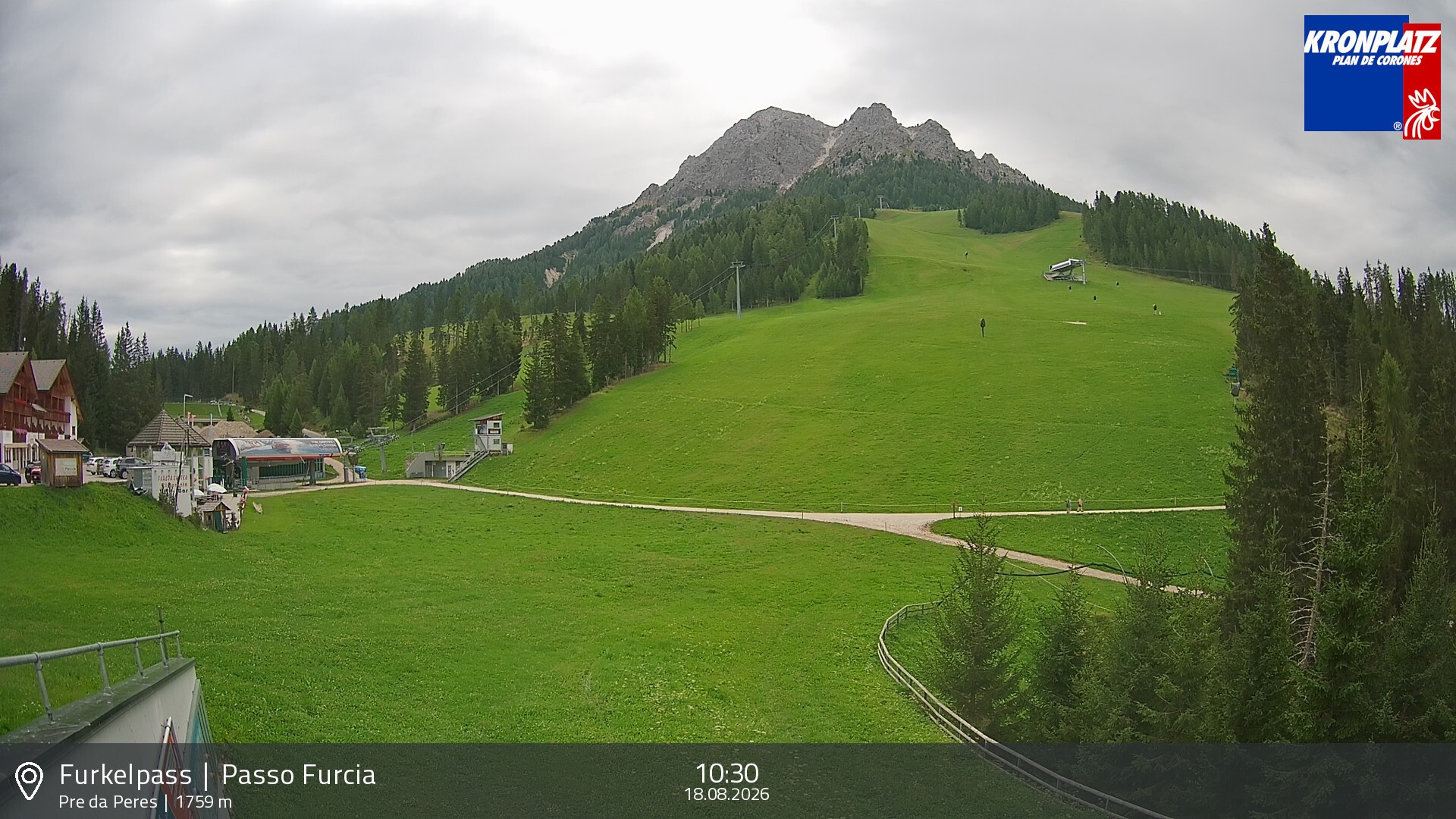 Archiv Foto Webcam Talstation Furkelpass, Kronplatz