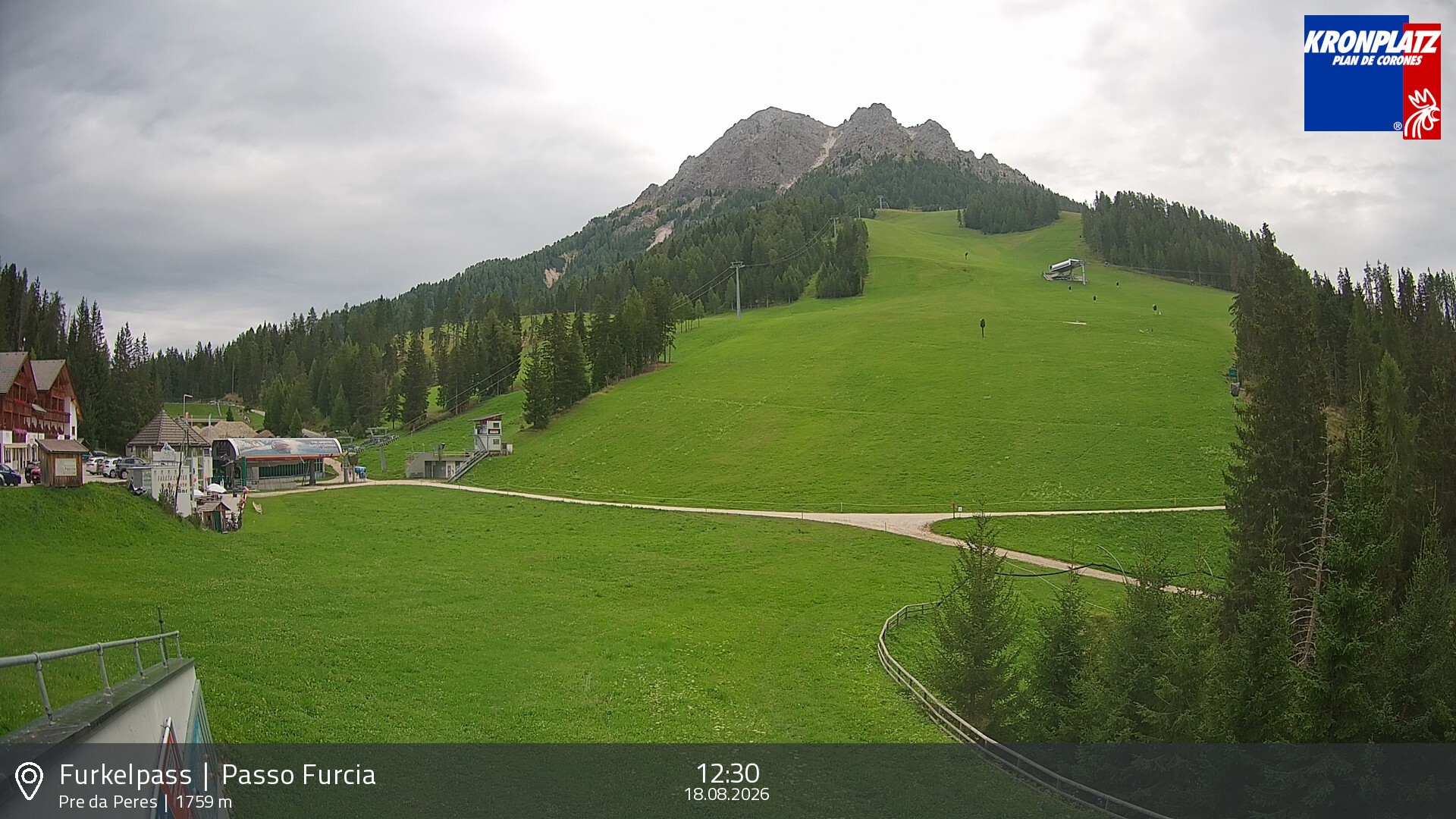 Archiv Foto Webcam Talstation Furkelpass, Kronplatz