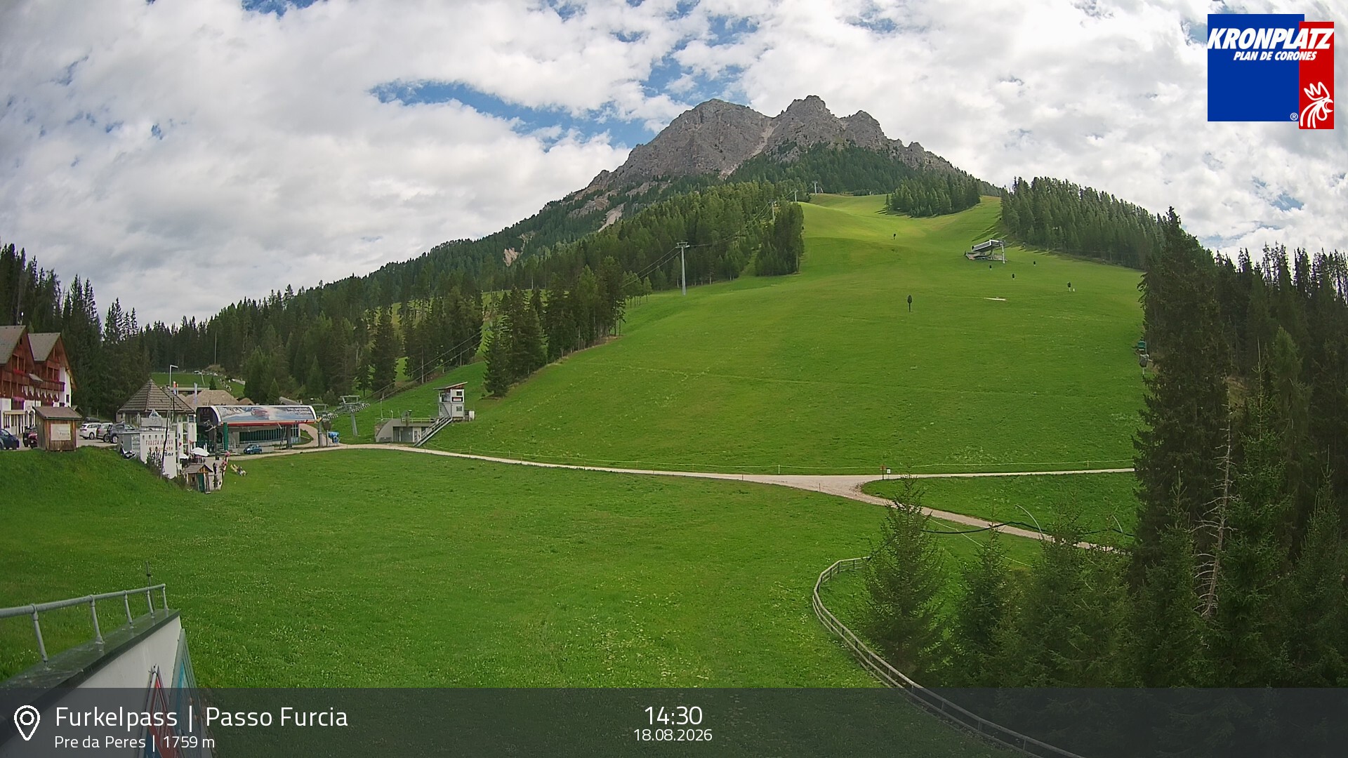 Archiv Foto Webcam Talstation Furkelpass, Kronplatz