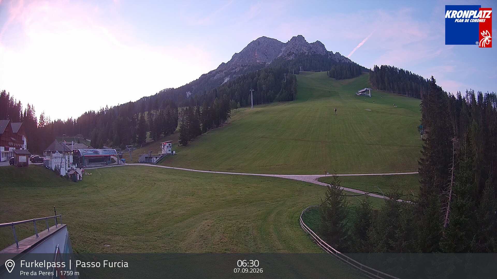 Archiv Foto Webcam Talstation Furkelpass, Kronplatz