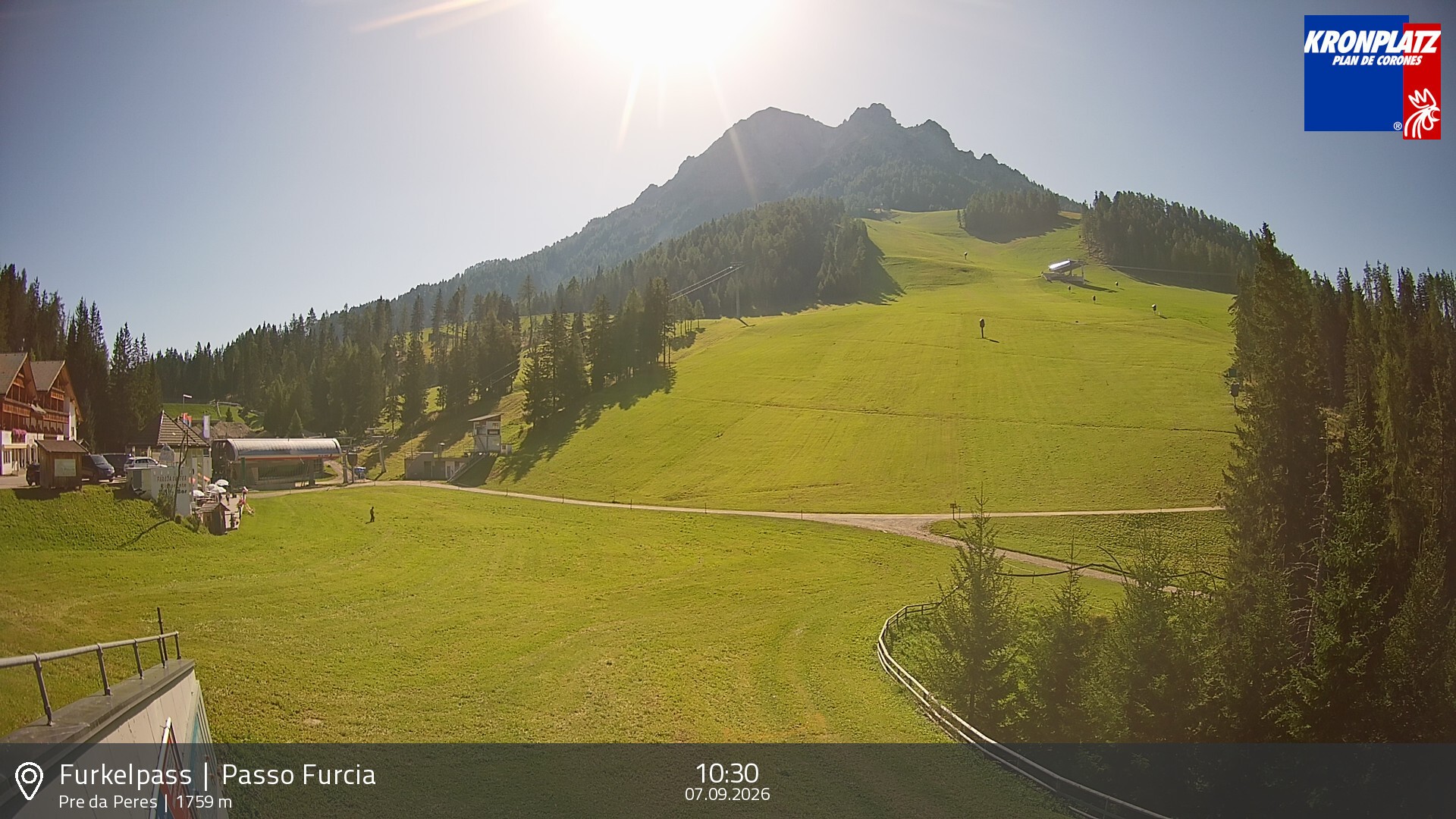 Archiv Foto Webcam Talstation Furkelpass, Kronplatz