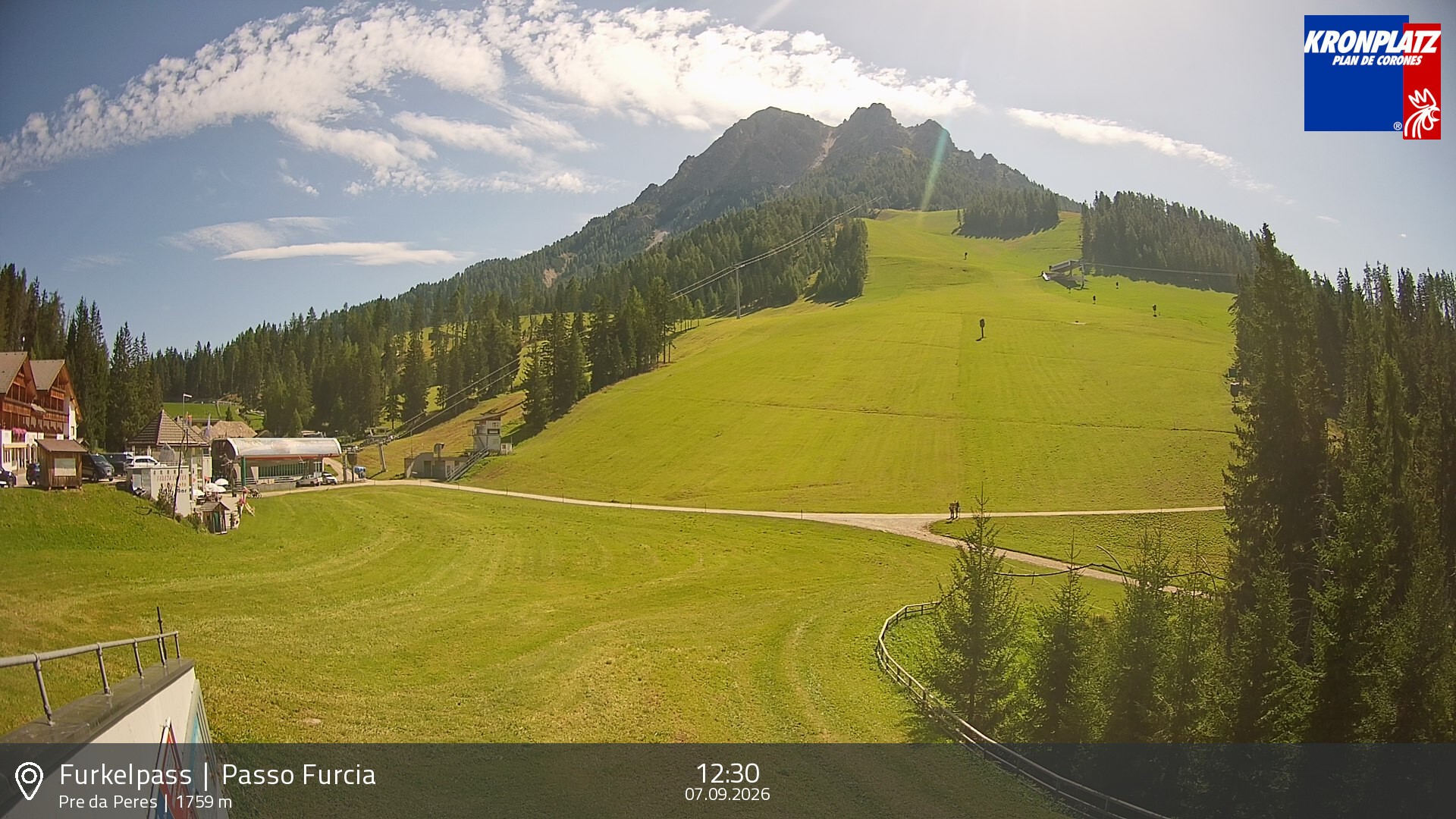 Archiv Foto Webcam Talstation Furkelpass, Kronplatz
