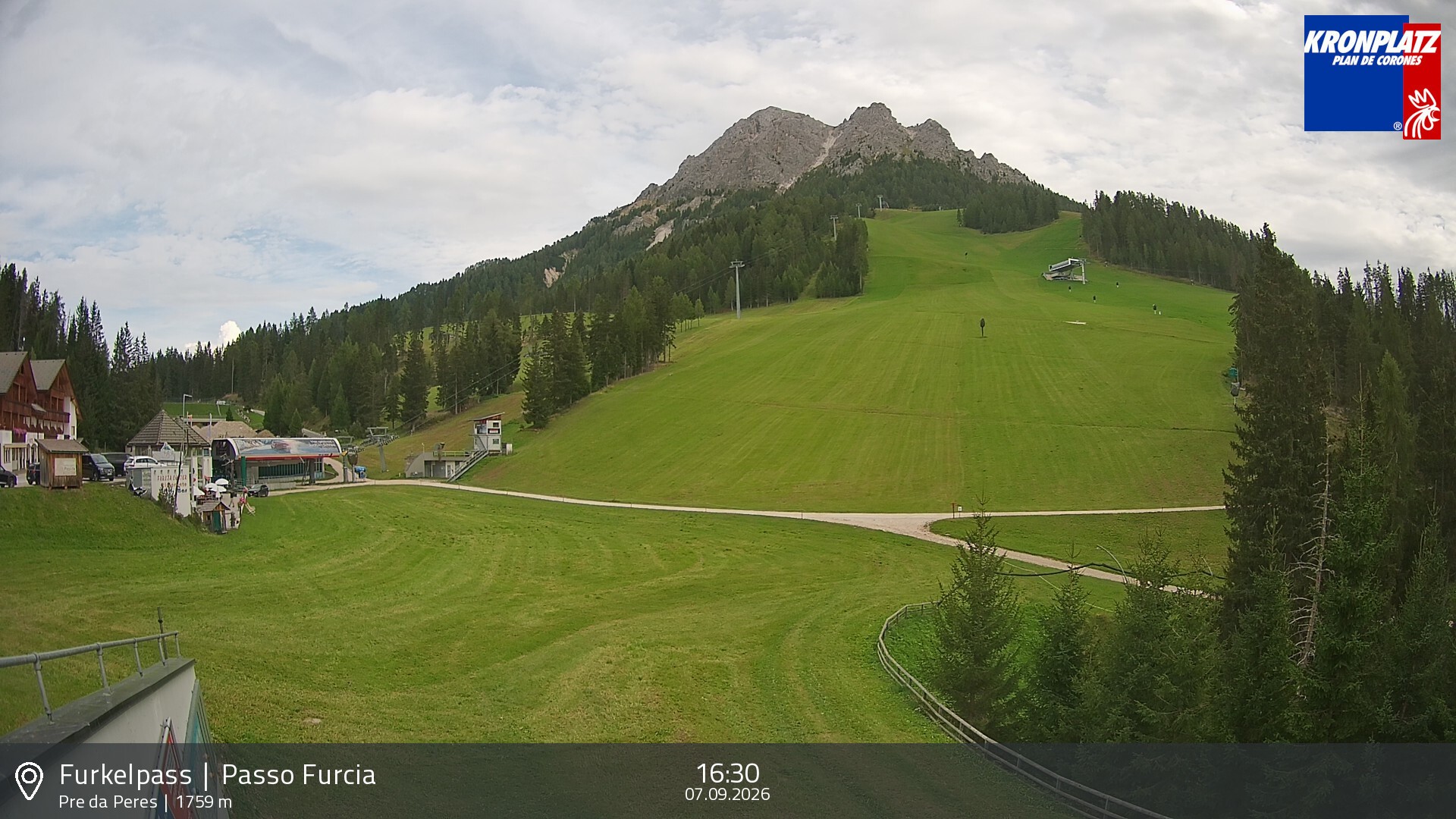 Archiv Foto Webcam Talstation Furkelpass, Kronplatz