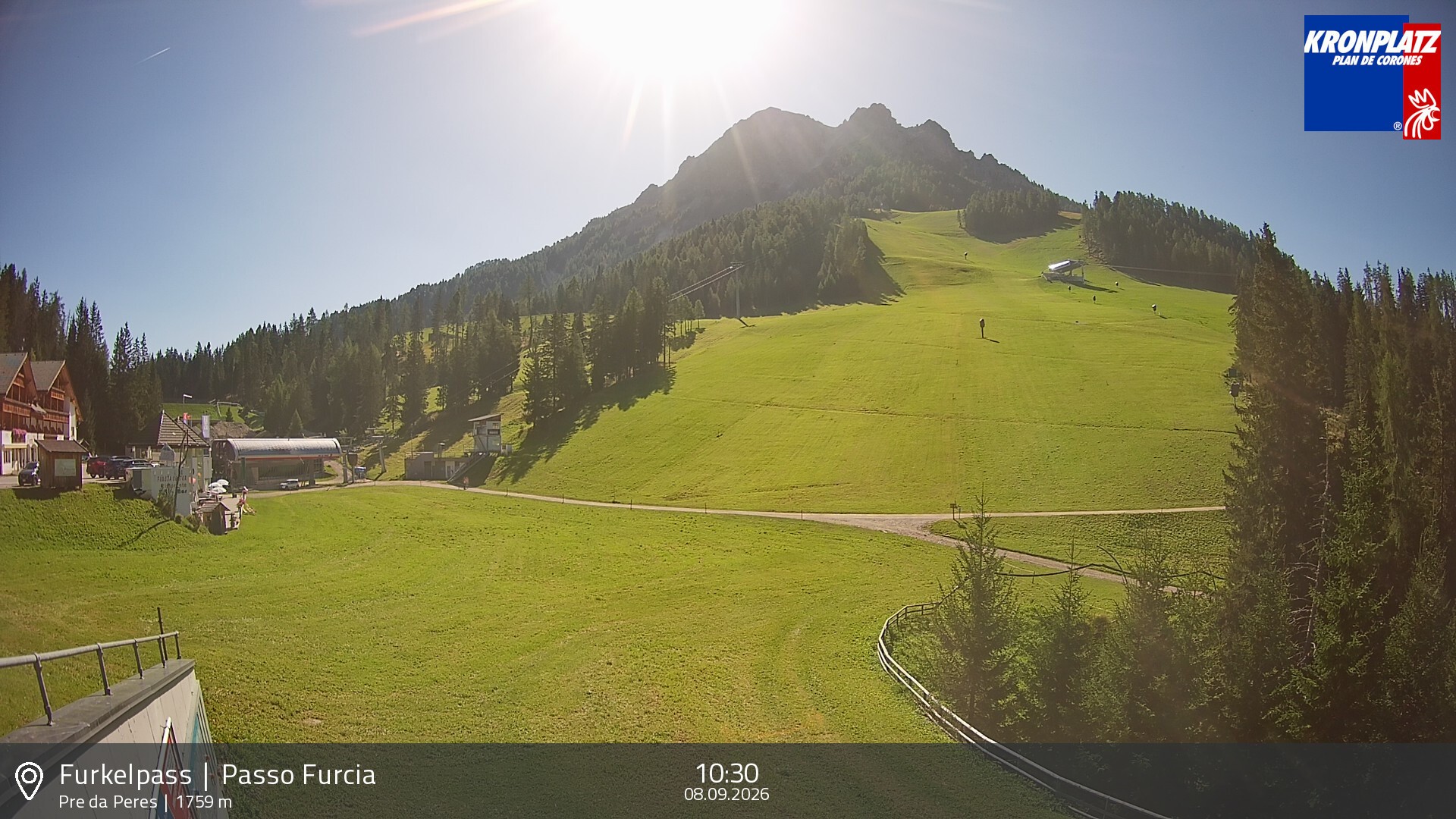 Archiv Foto Webcam Talstation Furkelpass, Kronplatz