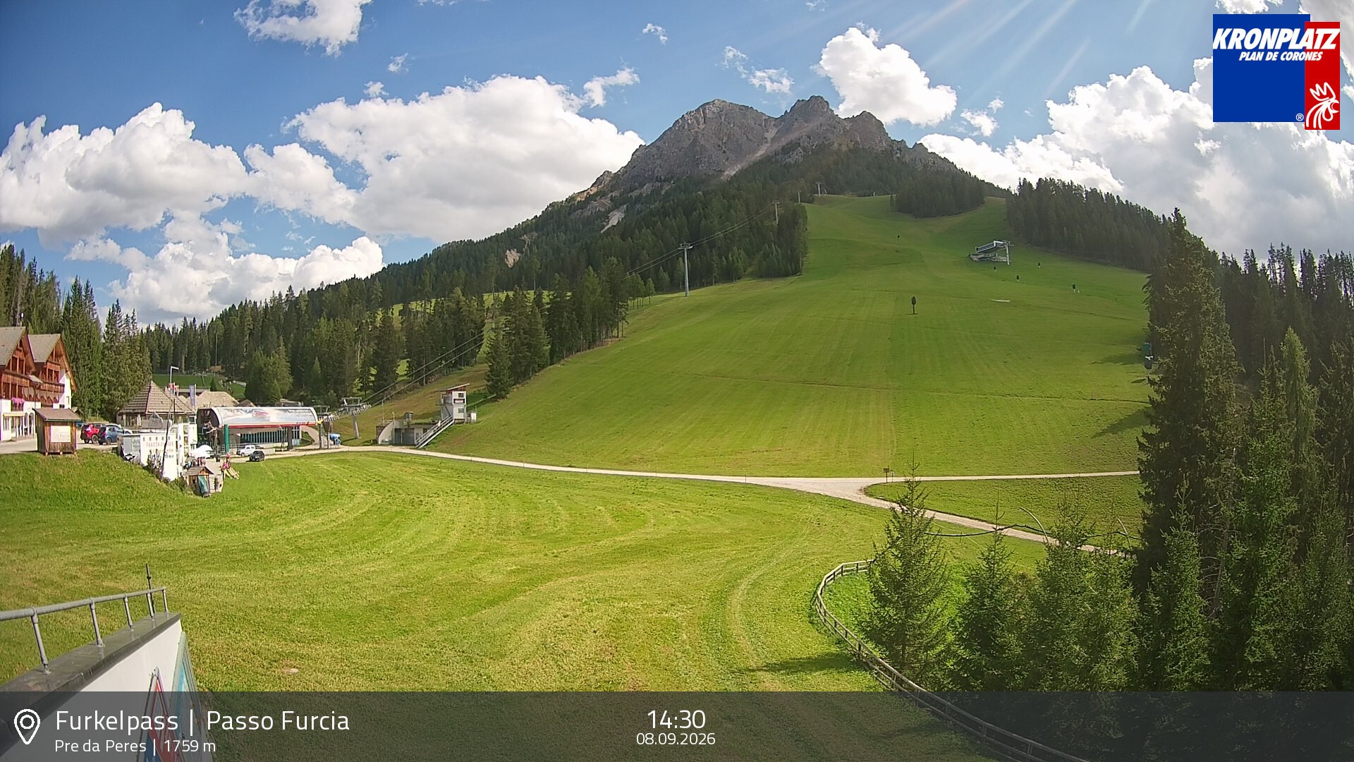 Archiv Foto Webcam Talstation Furkelpass, Kronplatz