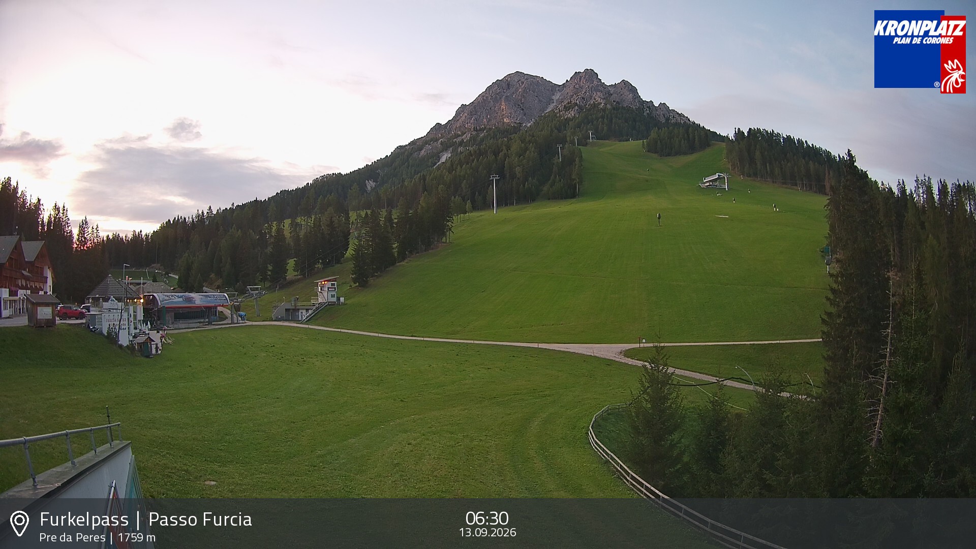Archiv Foto Webcam Talstation Furkelpass, Kronplatz