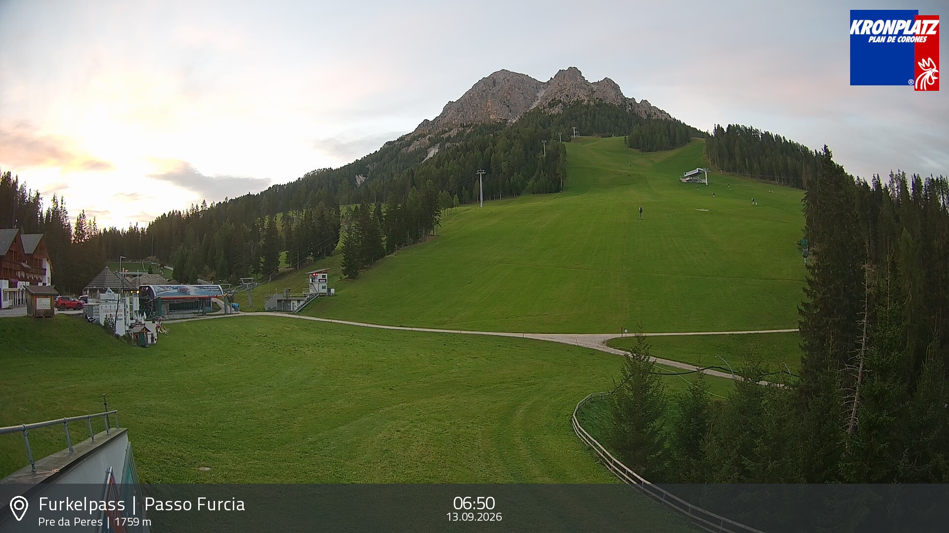 Archiv Foto Webcam Talstation Furkelpass, Kronplatz