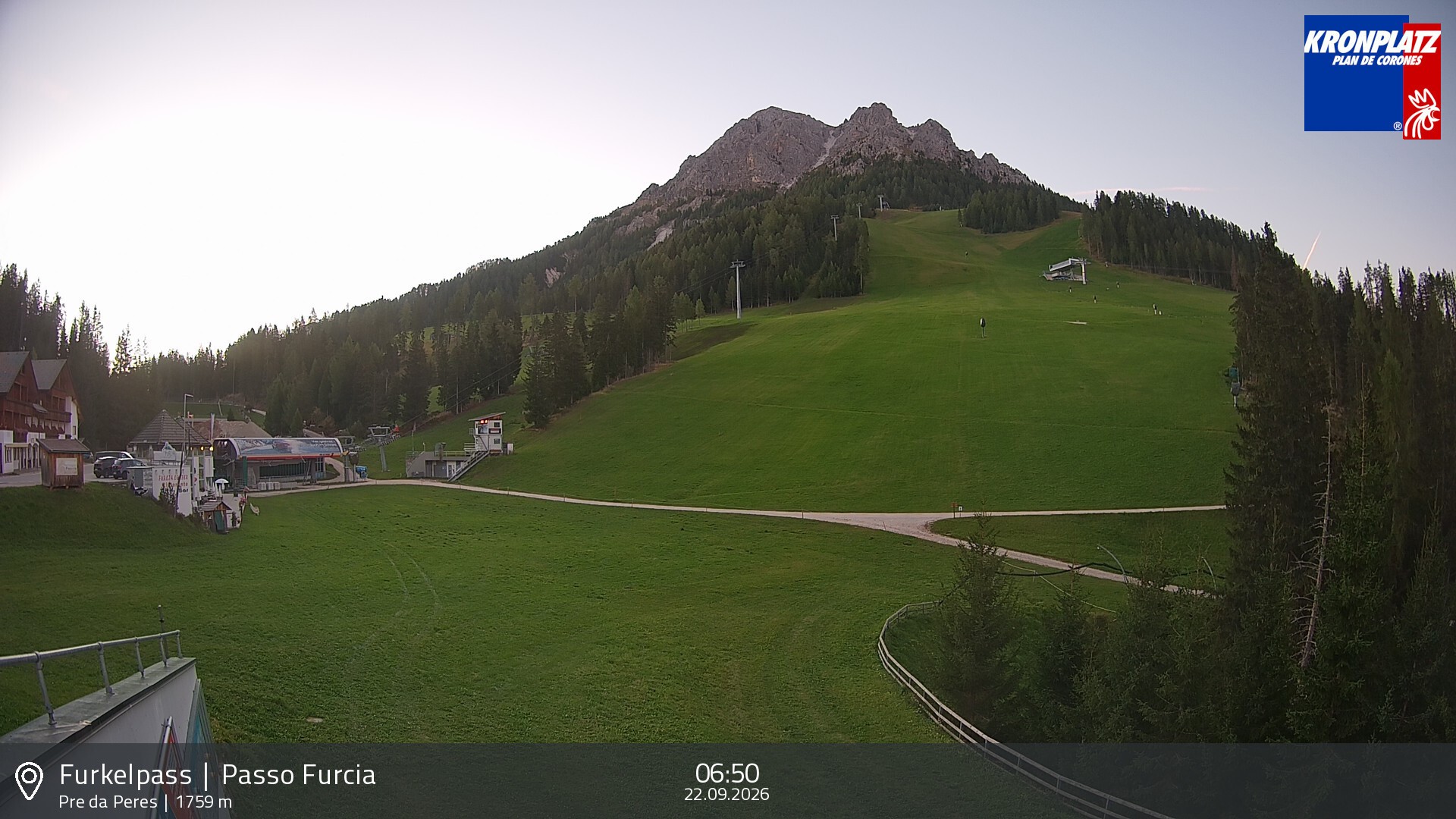 Archiv Foto Webcam Talstation Furkelpass, Kronplatz