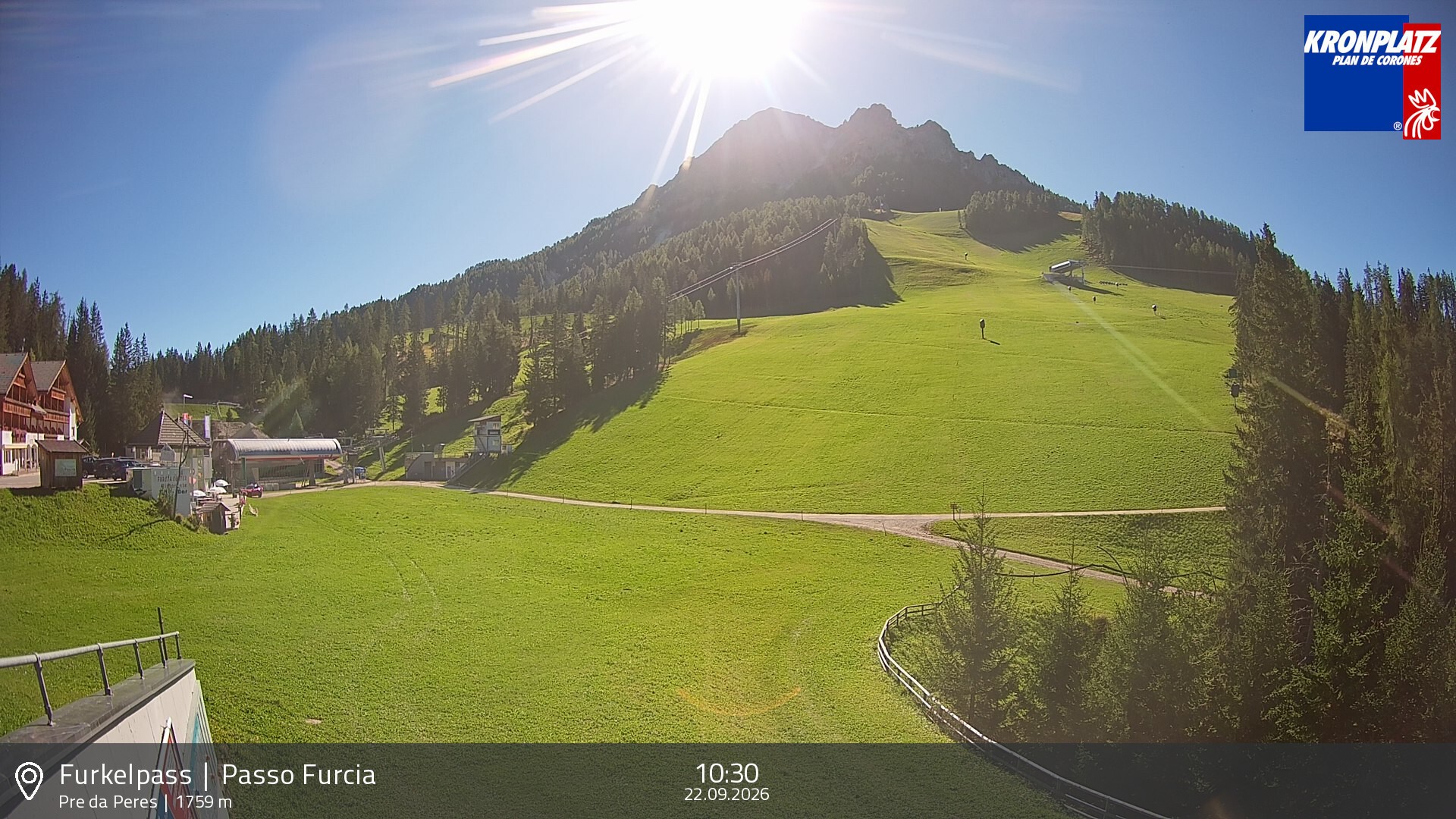 Archiv Foto Webcam Talstation Furkelpass, Kronplatz