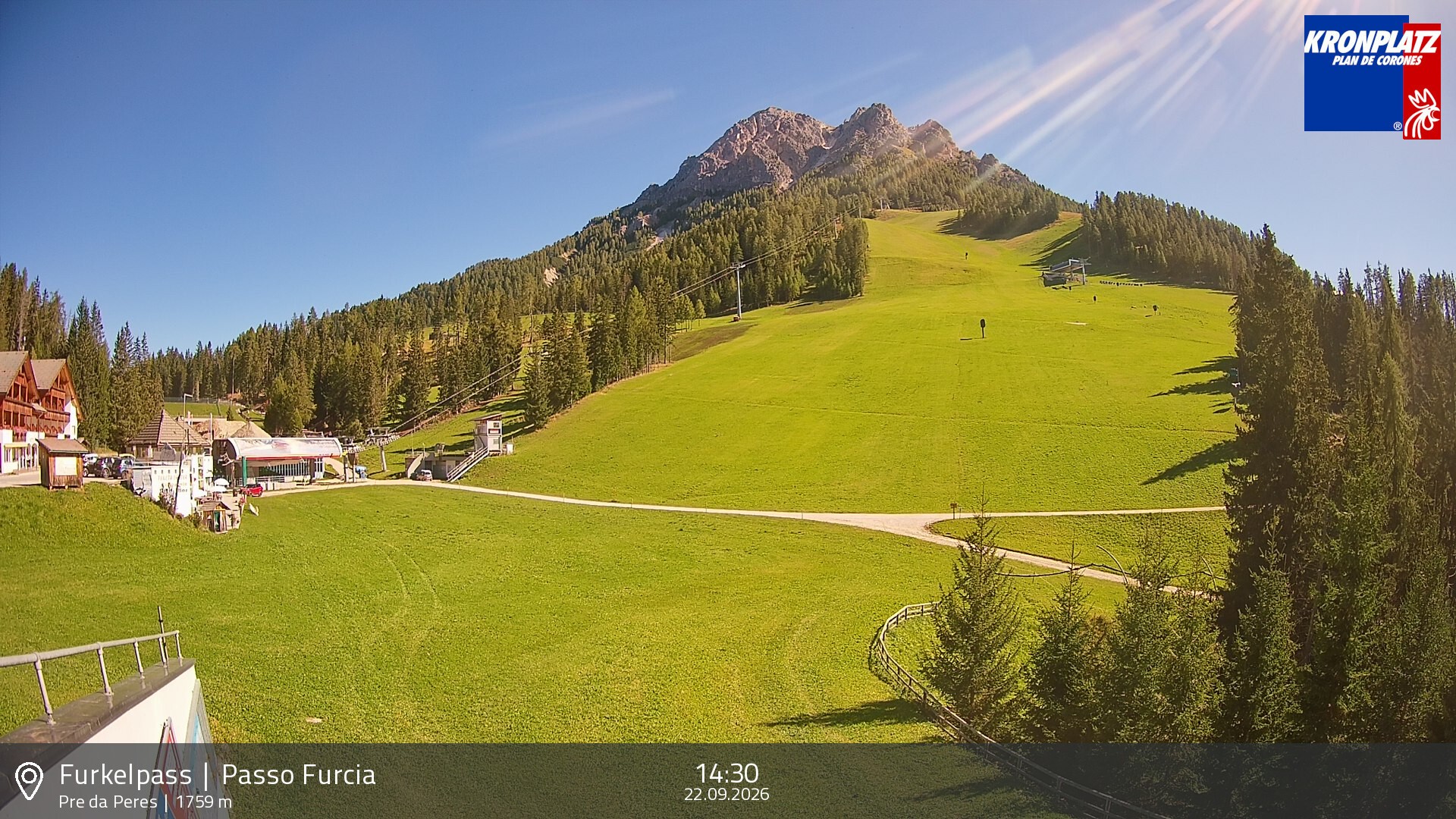 Archiv Foto Webcam Talstation Furkelpass, Kronplatz